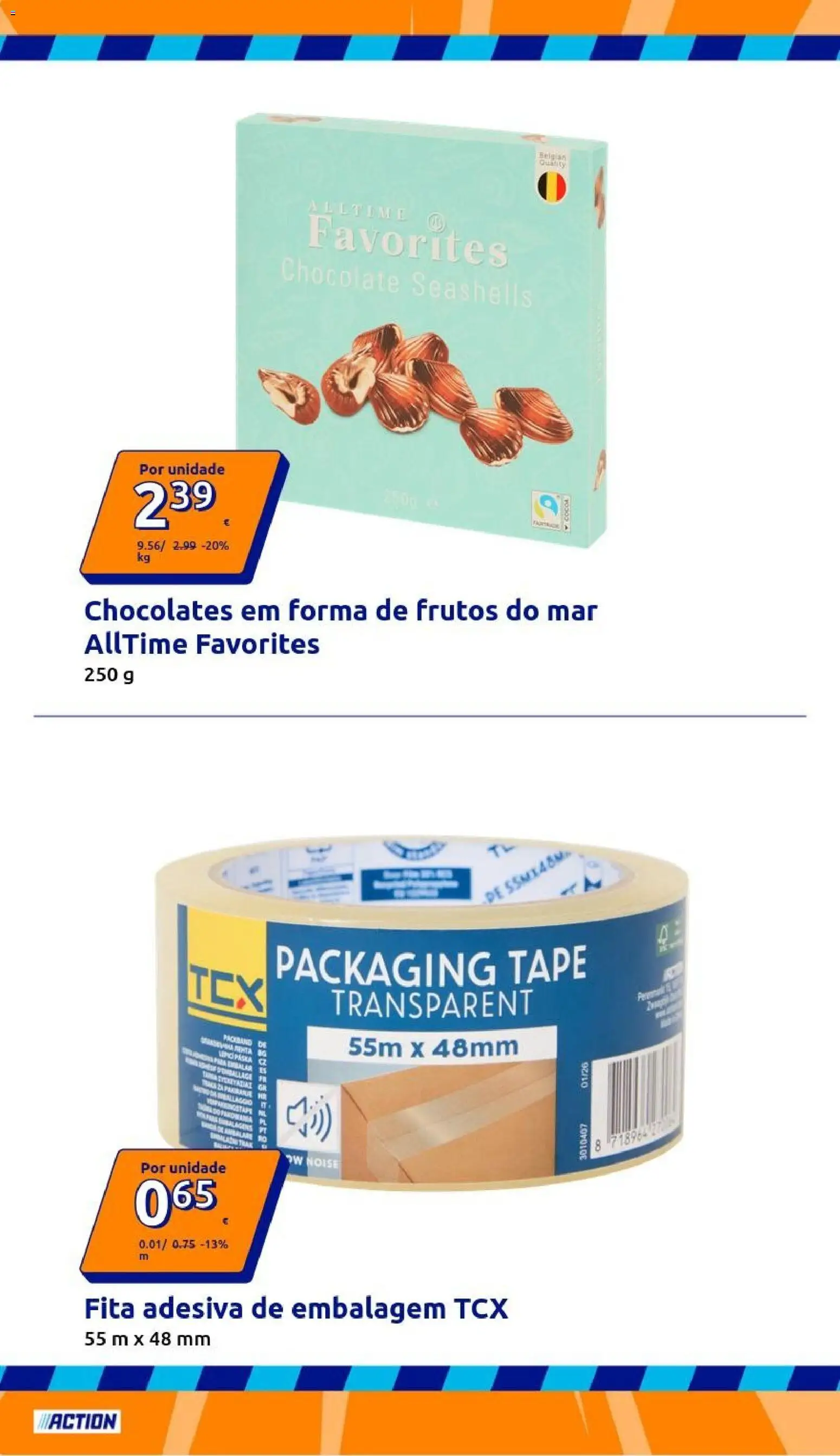 Action folheto │ válido de 13.05.2026 | Página: 10 | Produtos: Chocolates, Chocolate, Frutos do mar