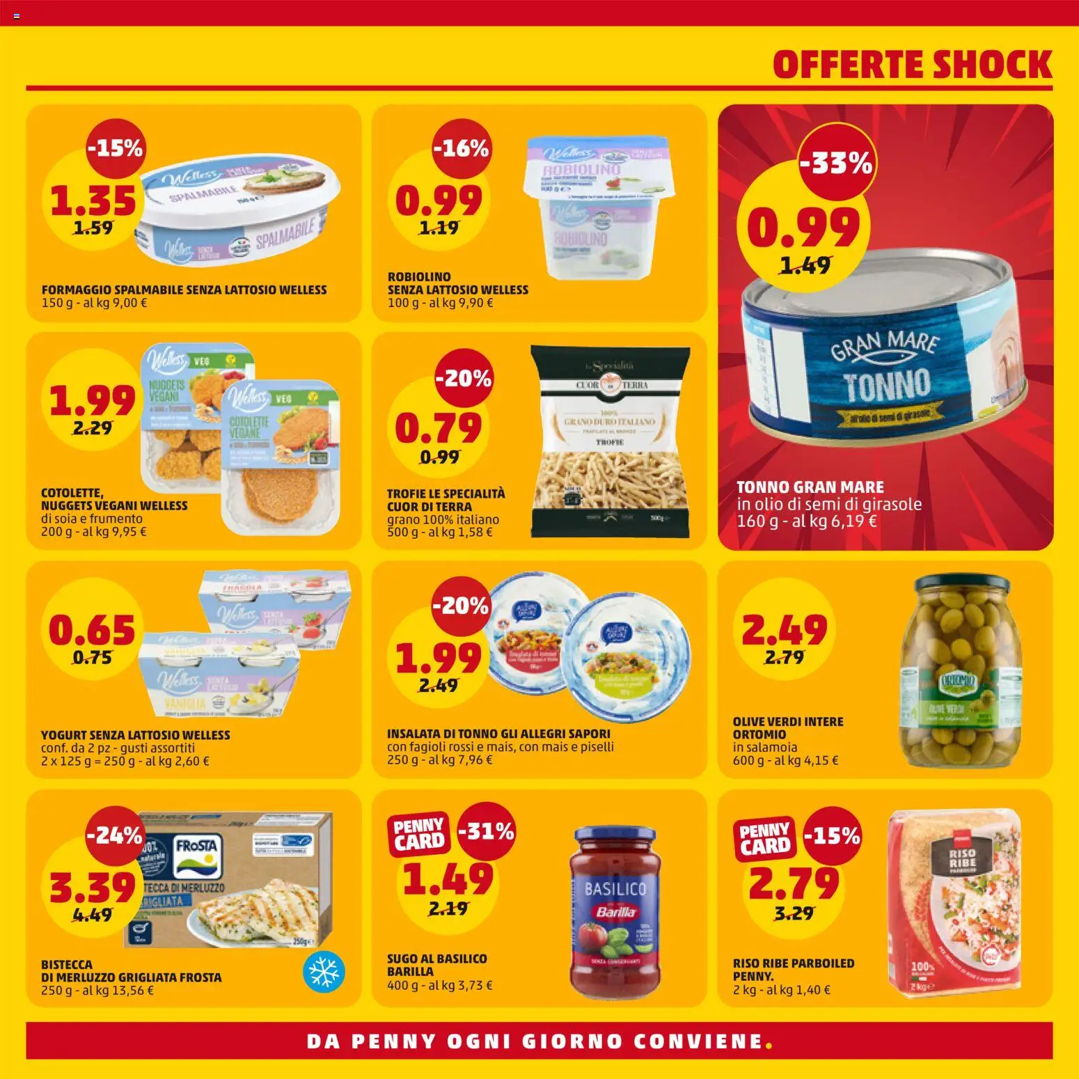 Volantino PENNY del 09/07/2026 | Pagina: 3 | Prodotti: Fagioli, Tonno, Sugo, Olio di semi di girasole