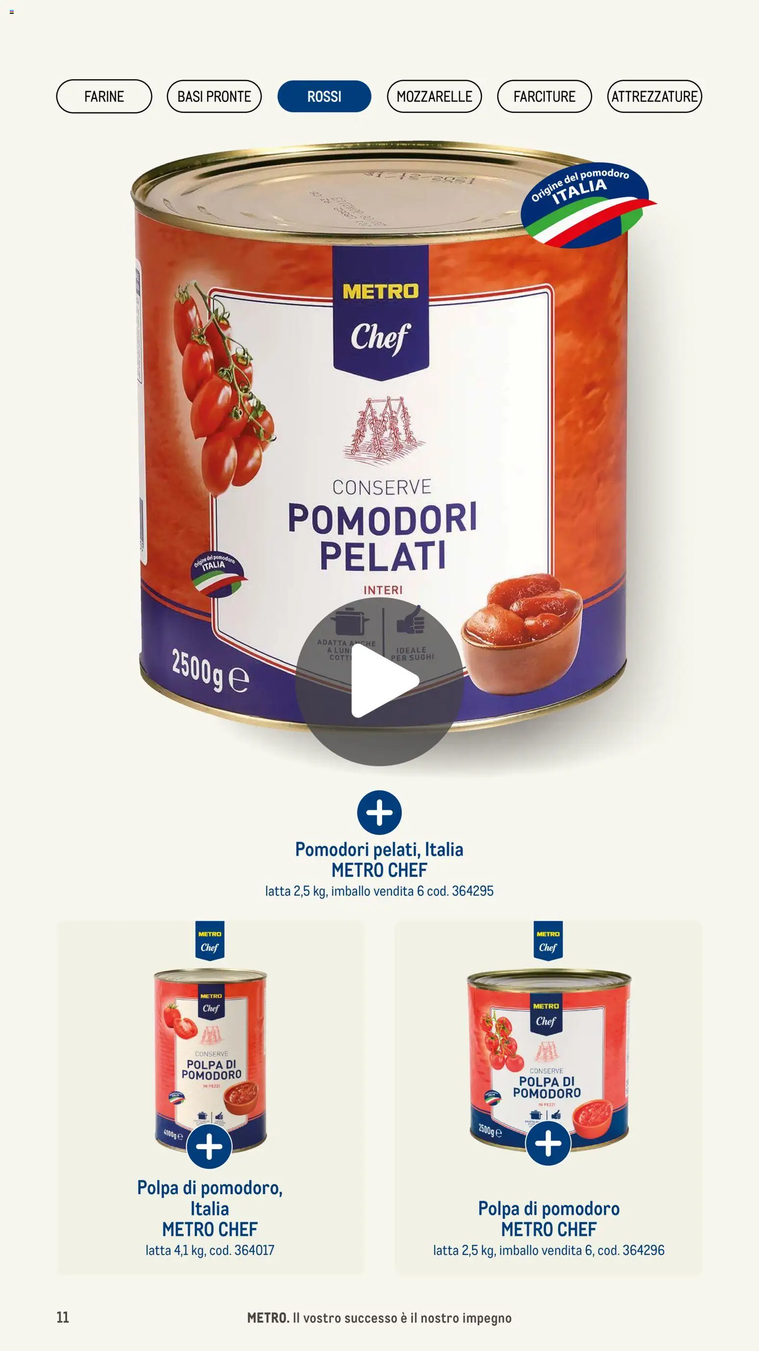Volantino Metro del 08.01.2026 | Pagina: 11 | Prodotti: Pomodoro, Pomodori