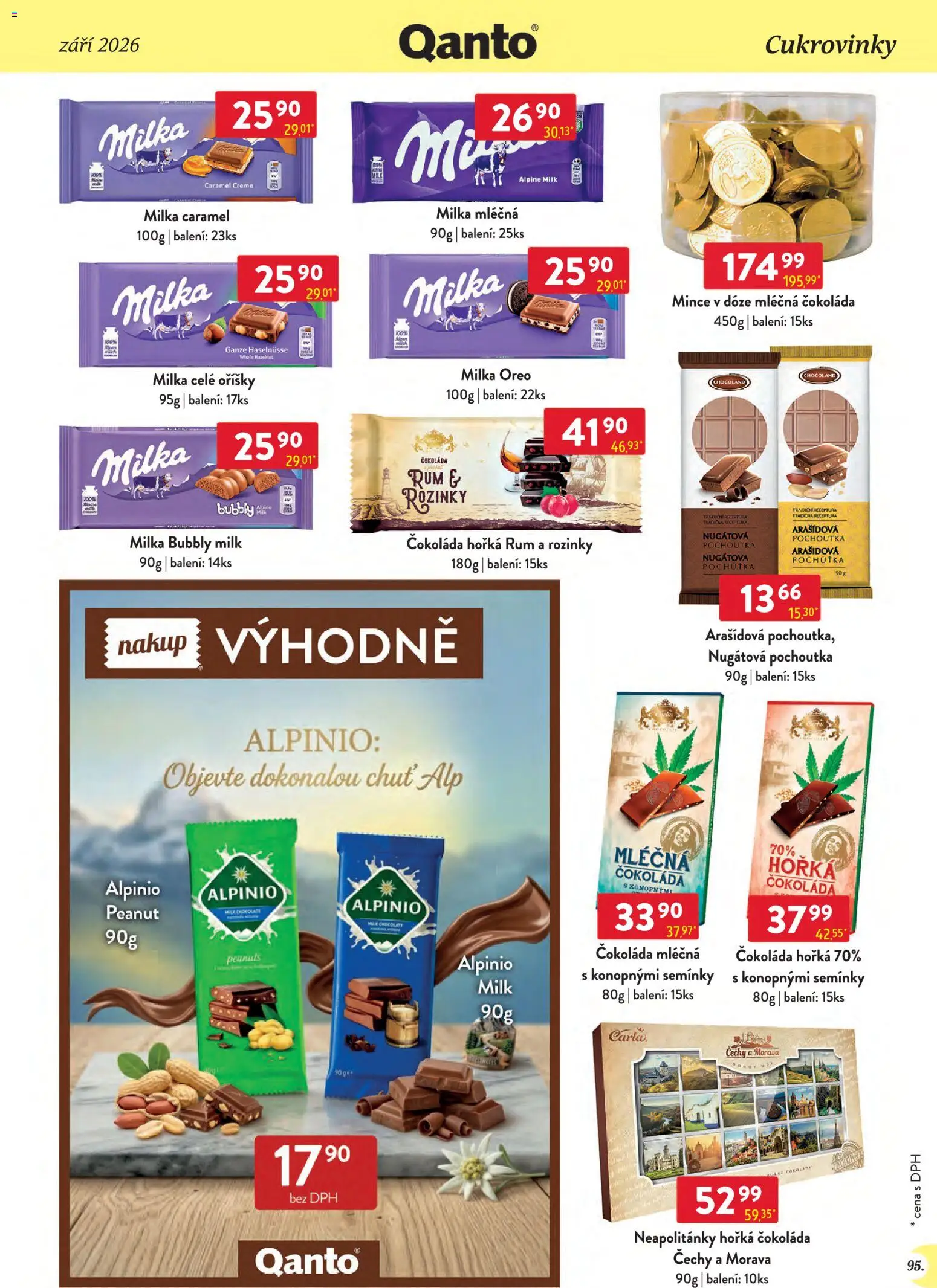 Astur & Qanto leták - Velkoobchod 09/2026 od 01.09.2026 | Strana: 95 | Produkty: Milka, Horká čokoláda, Oreo, Cukrovinky