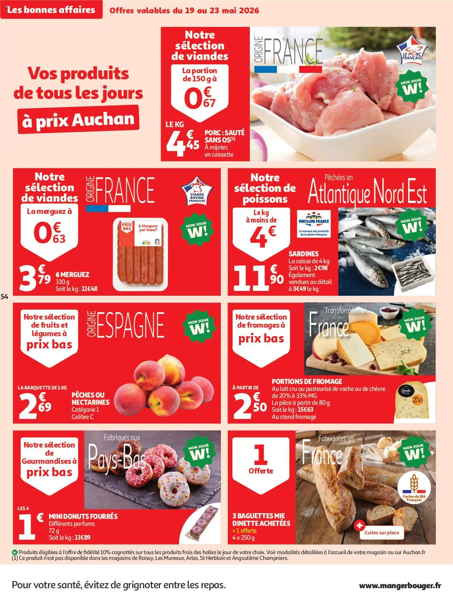 {H1} | Page: 55 | Produits: Farine, Merguez, Porc, Viande bovine