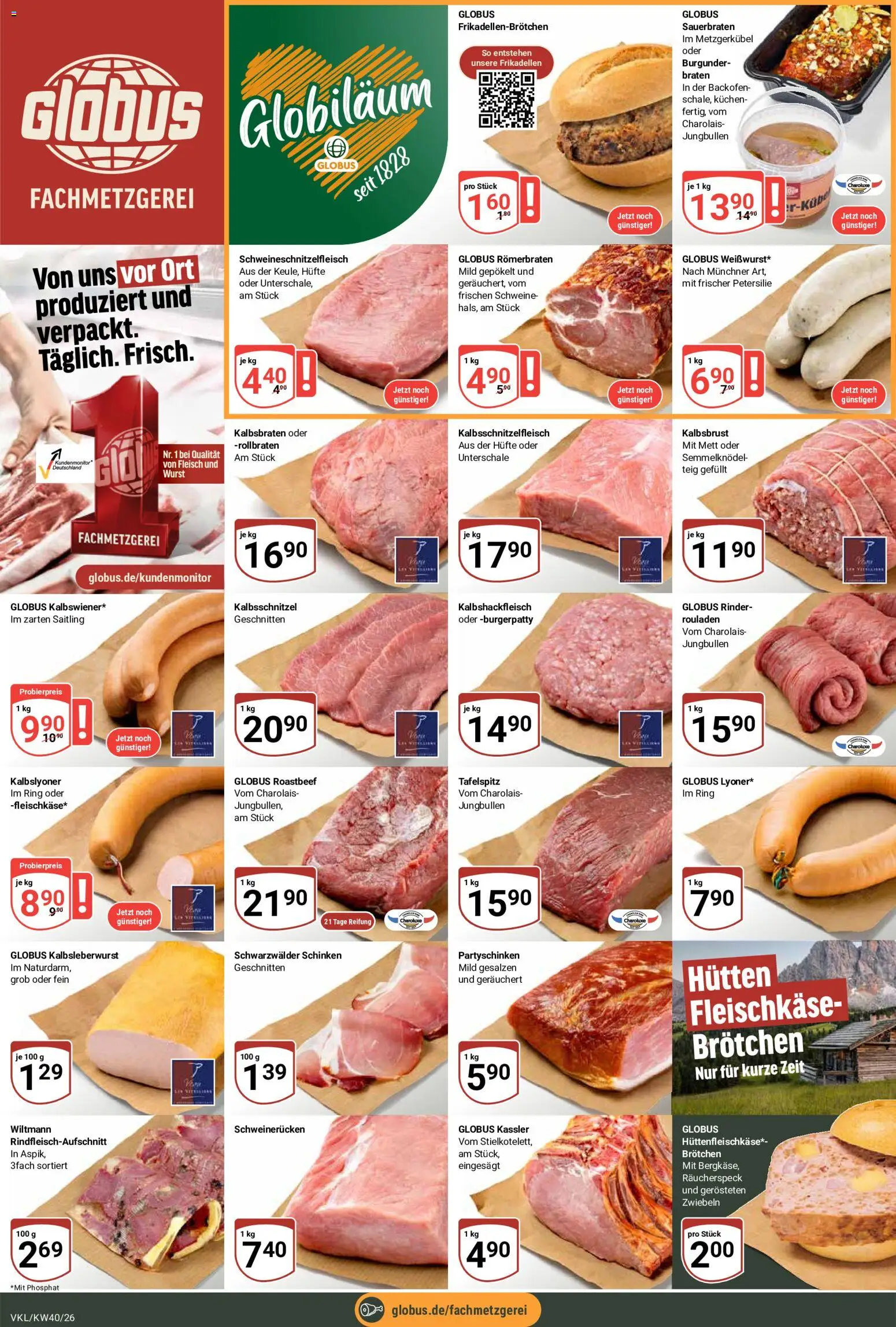 Globus Prospekt Völklingen – gültig ab 28.09.2026 | Seite: 10 | Produkte: Roastbeef, Zwiebeln, Schinken, Kuchen