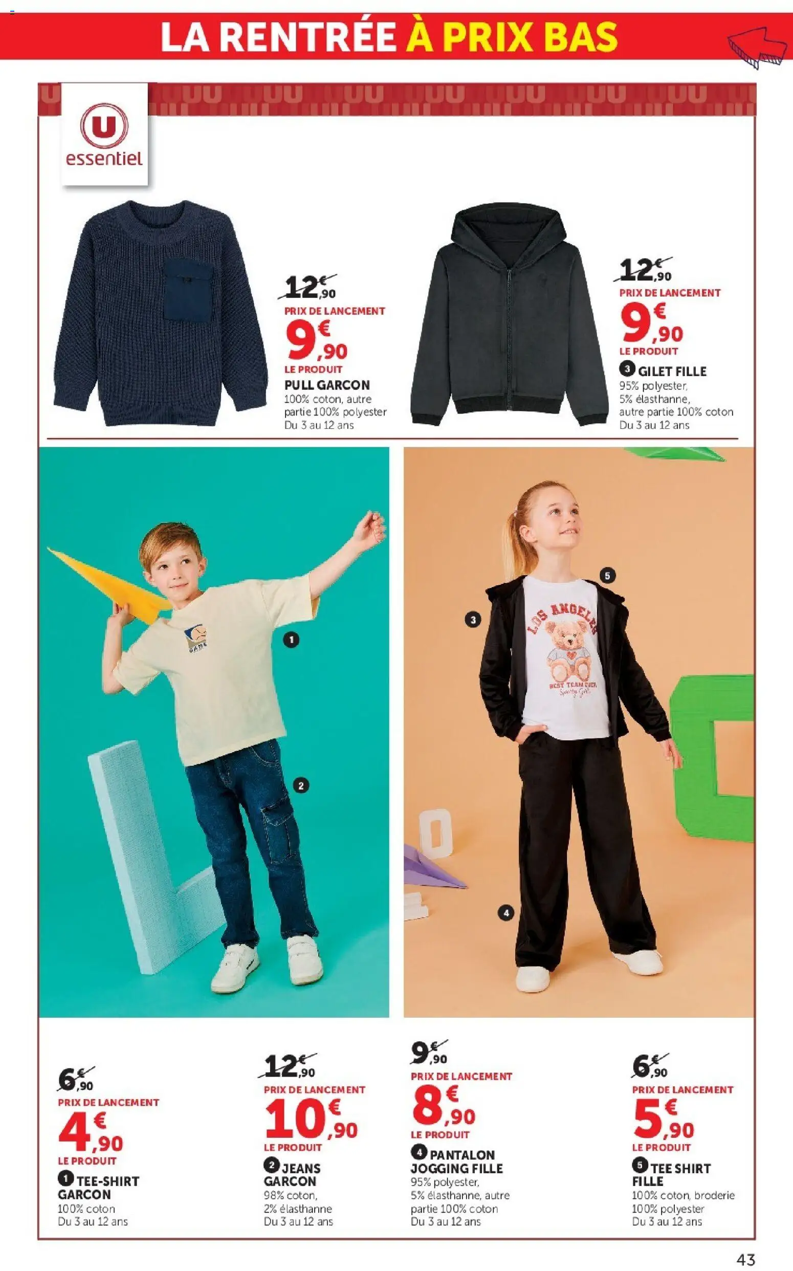{H1} | Page: 43 | Produits: Jeans, Coton, Pull, Pantalon