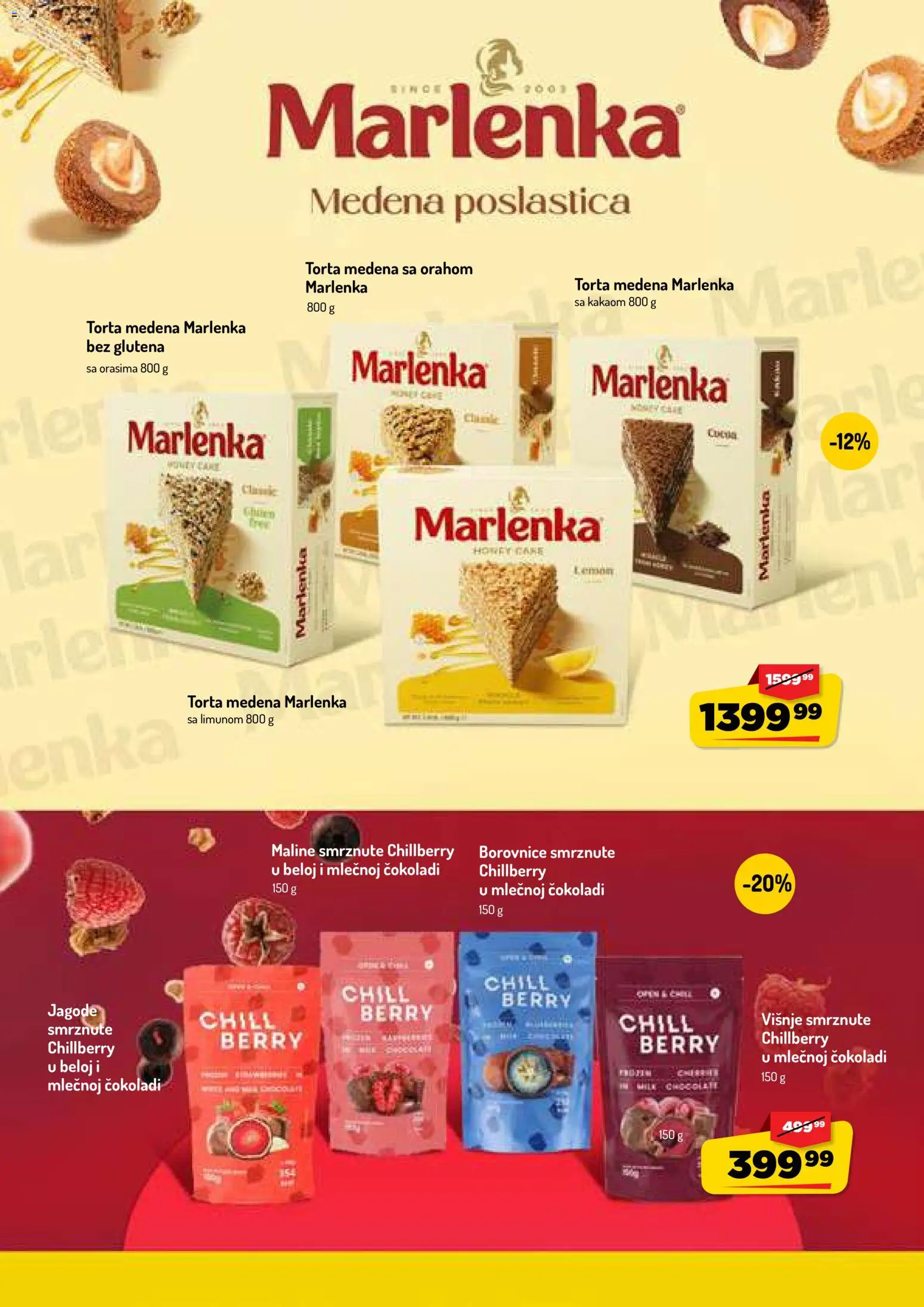 Aman katalog - važi od 17.08.2026 | Strana: 13 | Proizvode: Jagode, Borovnice, Torta
