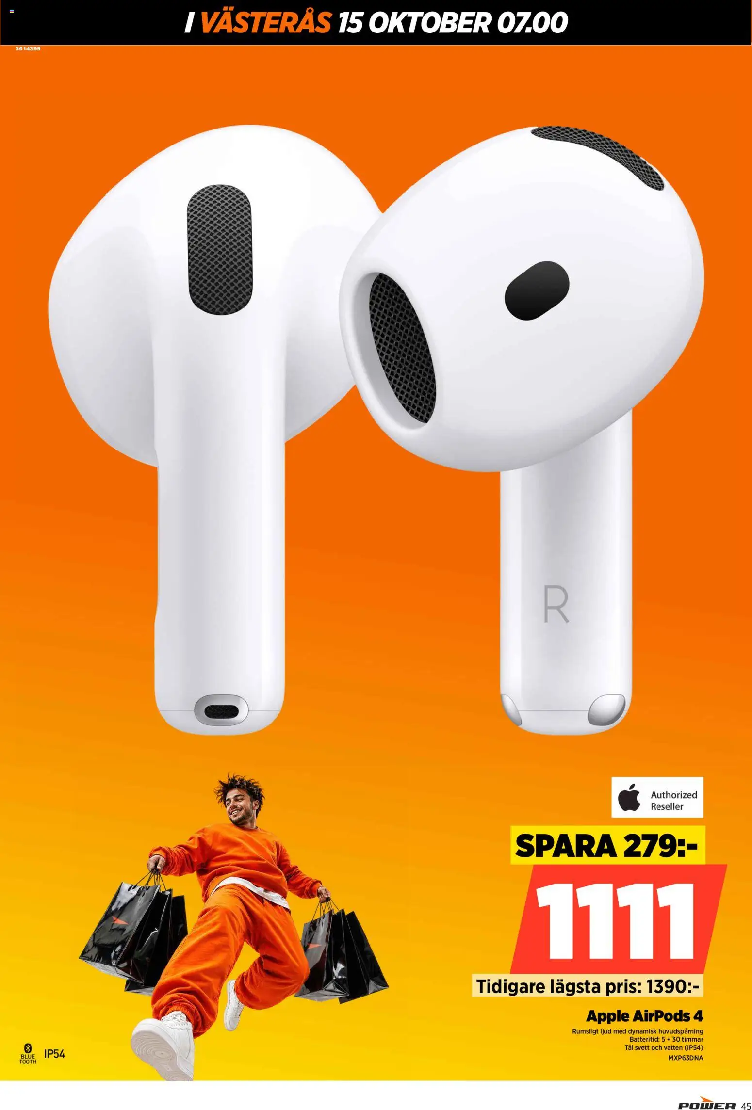 Power reklamblad aktuell från 15/10/2026 | Sida: 45 | Produkter: Äpple, Vatten