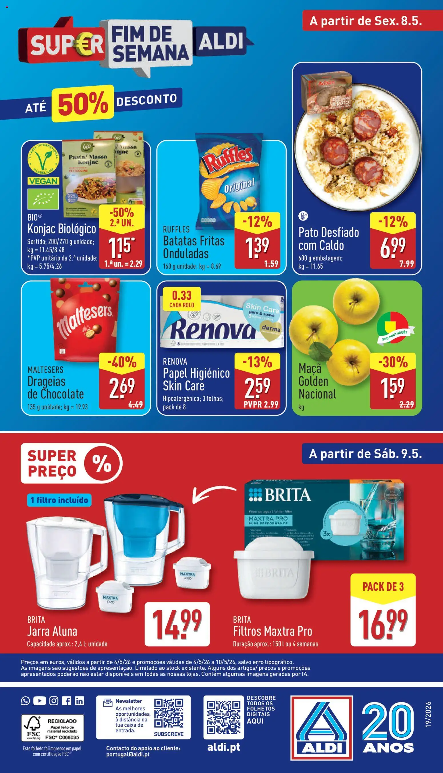 Aldi folheto | 04/05/2026 |  🎉 Como obter um desconto limitado? Poupe ainda hoje! | Portugal