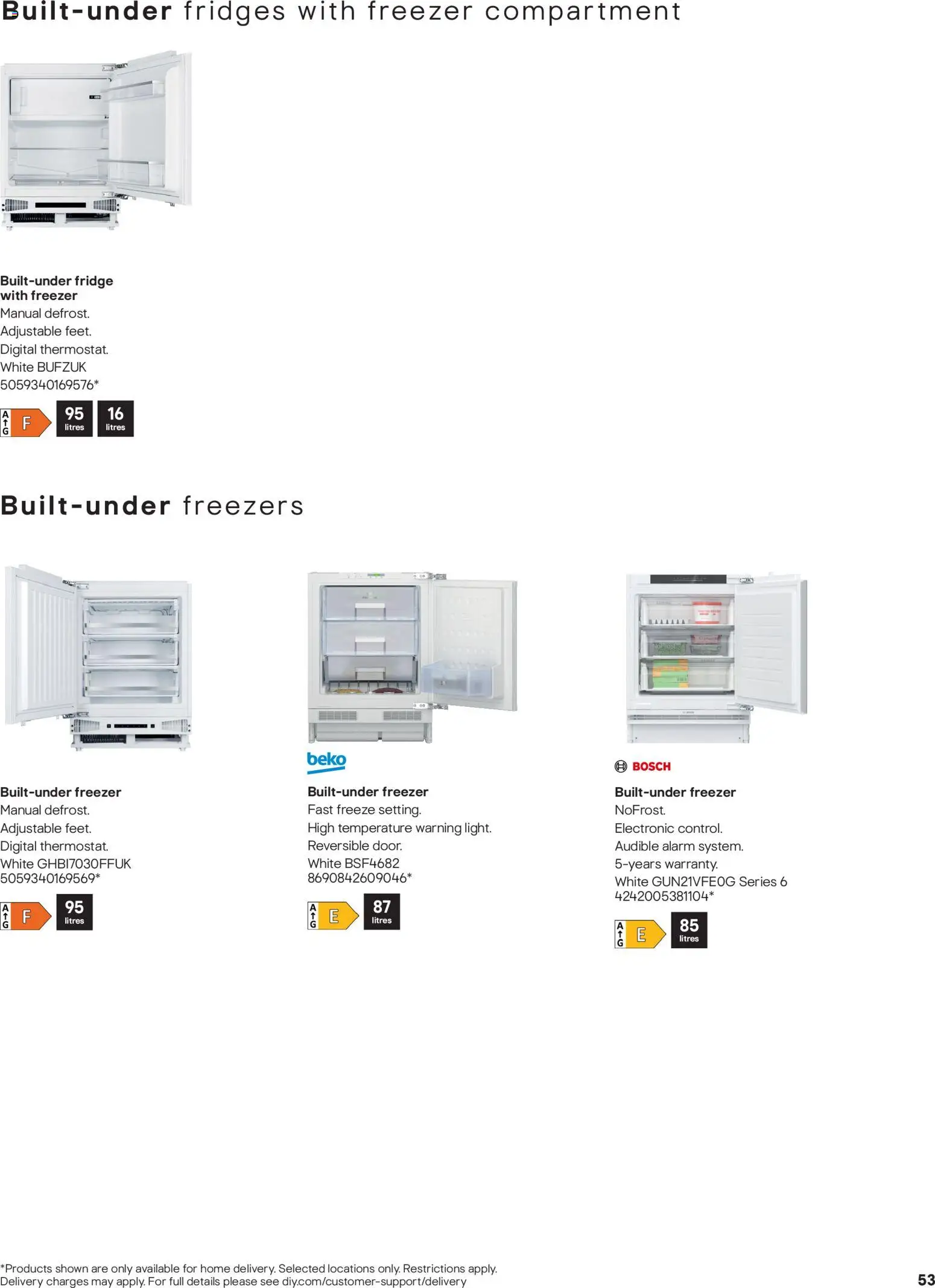 {H1} | Page: 53 | Products: Freezer