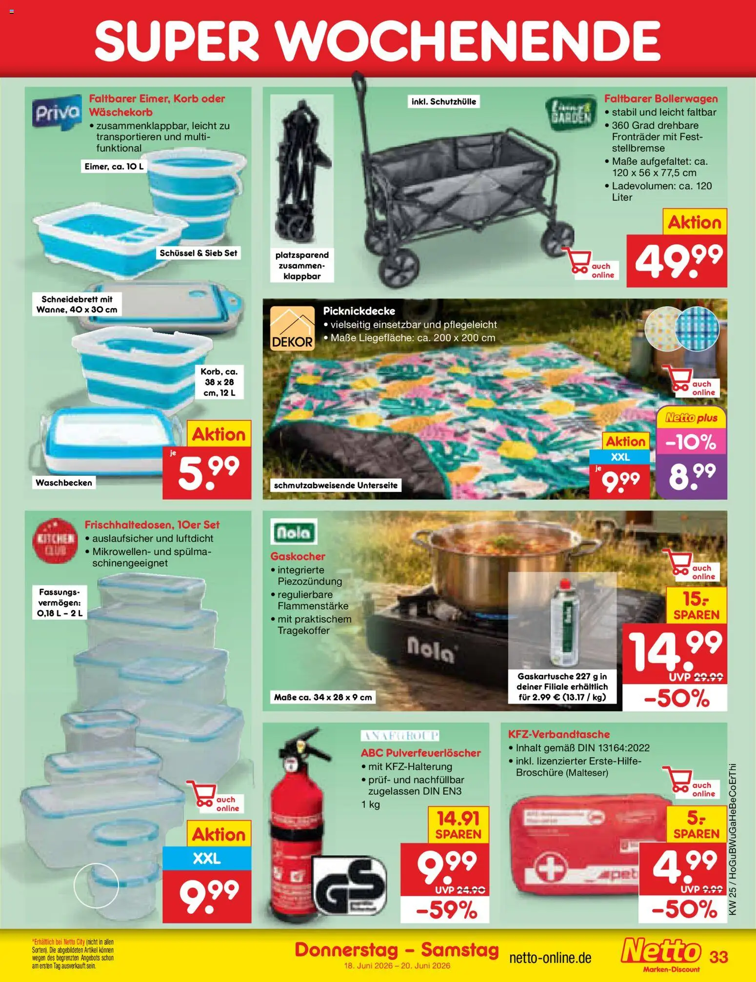 Netto Marken-Discount Prospekt – gültig ab 15.06.2026 | Seite: 45 | Produkte: Waschbecken, Korb
