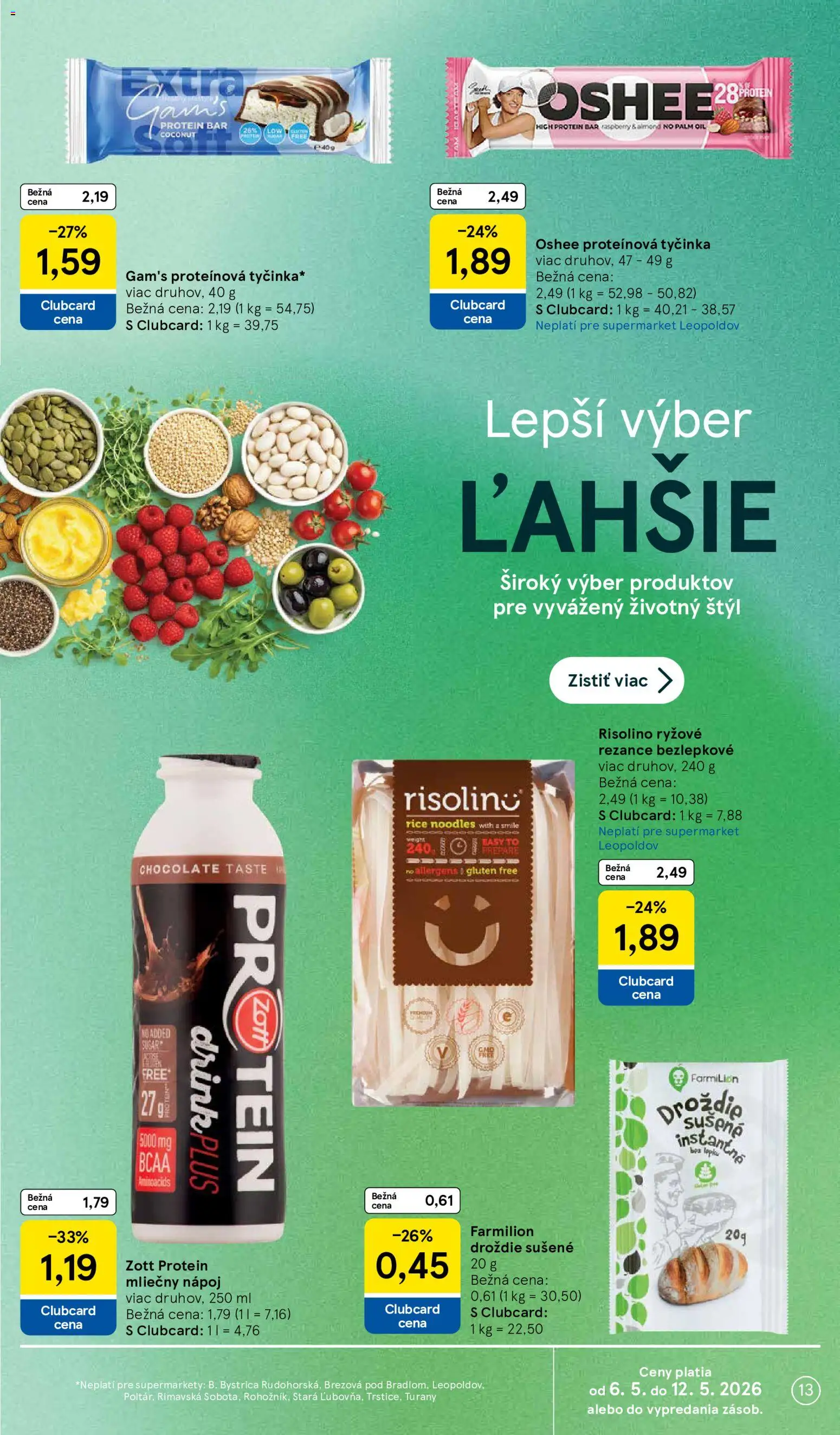 Nové Tesco akcie – leták je platný od 06.05.2026 | Strana: 13