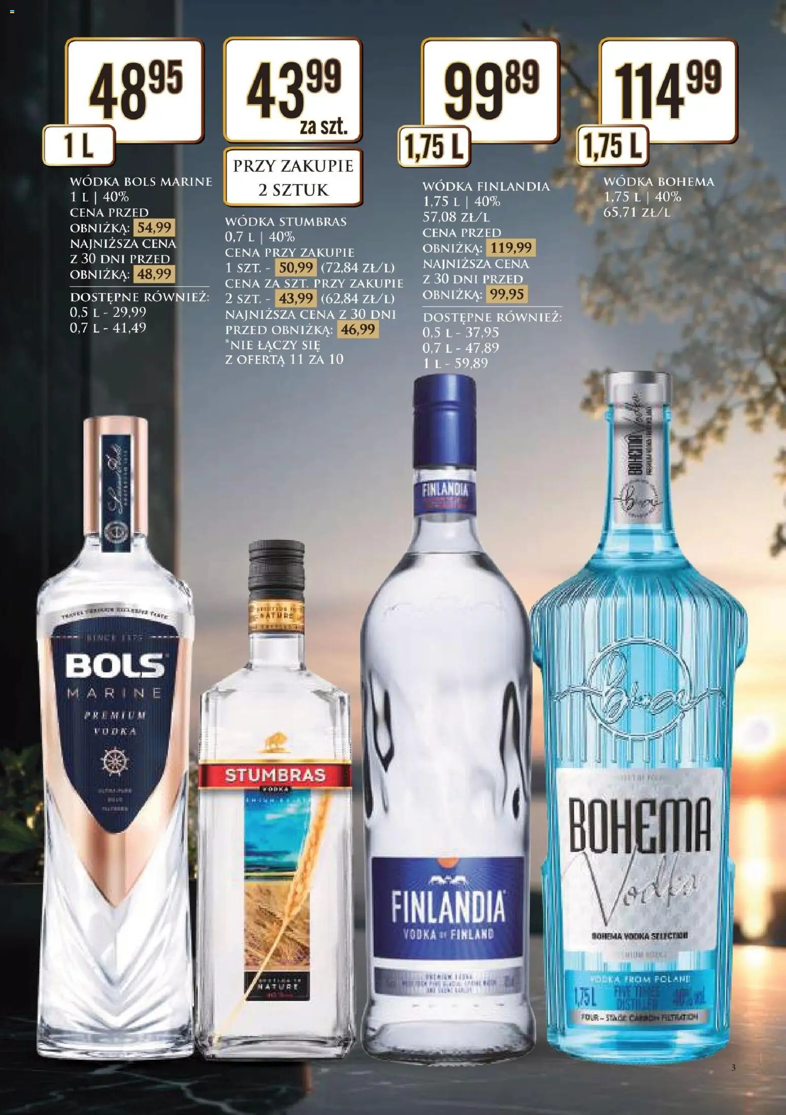 Dino gazetka alkoholowa od 29.05.2026 | Strona: 3 | Produkty: Wódka finlandia, Wódka Stumbras, Vodka, Wódka