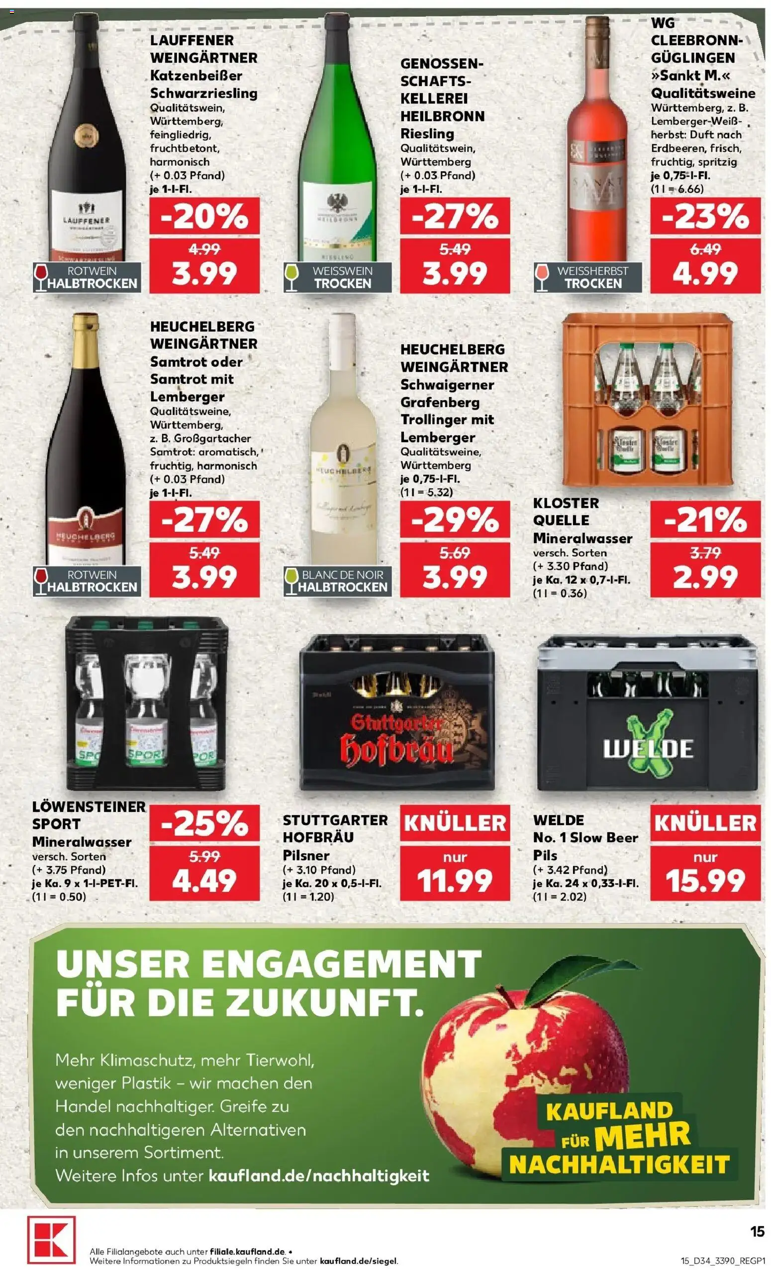 Prospekt Kaufland ab 17.08.2026 » Angebote Online zum Blättern | Seite: 26 | Produkte: Rotwein, Pils, Duft, Mineralwasser