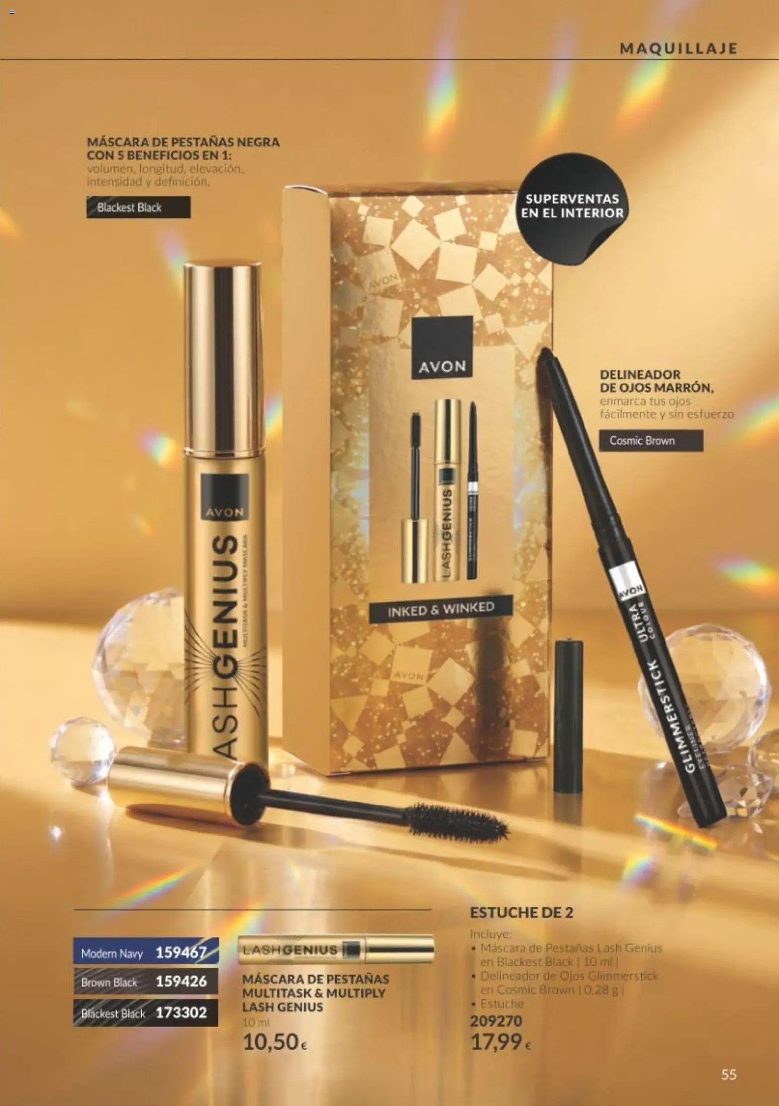 Catálogo AVON Black Friday │ válido desde el 01/11/2026 | Página: 55 | Productos: Maquillaje, Máscara, Delineador, Máscara de pestañas