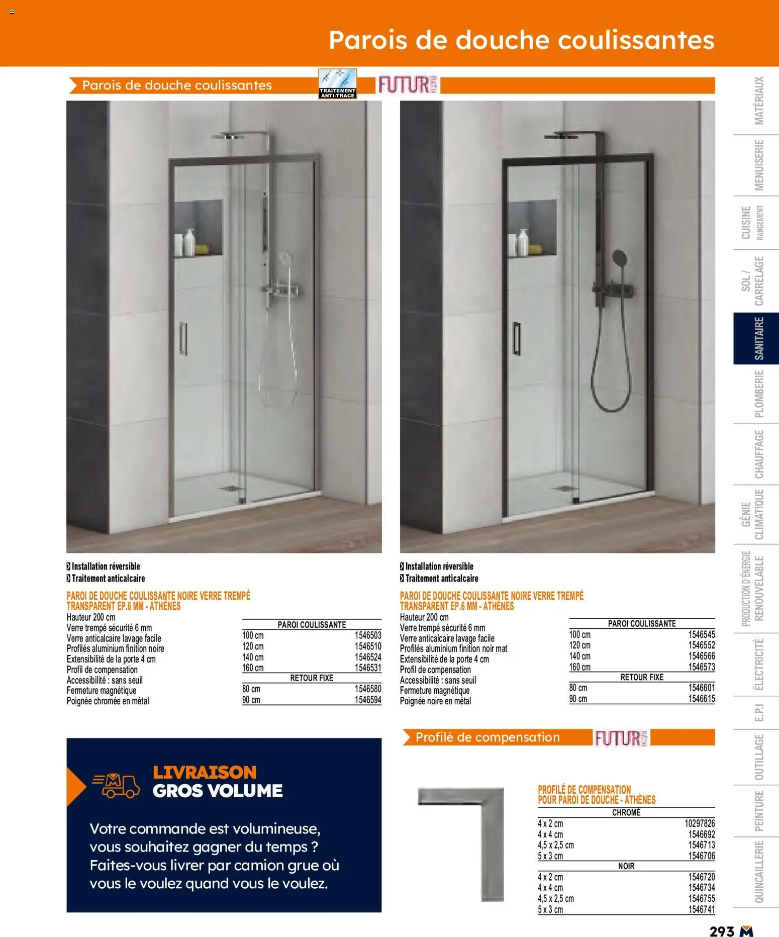 {H1} | Page: 293 | Produits: Porte, Douche