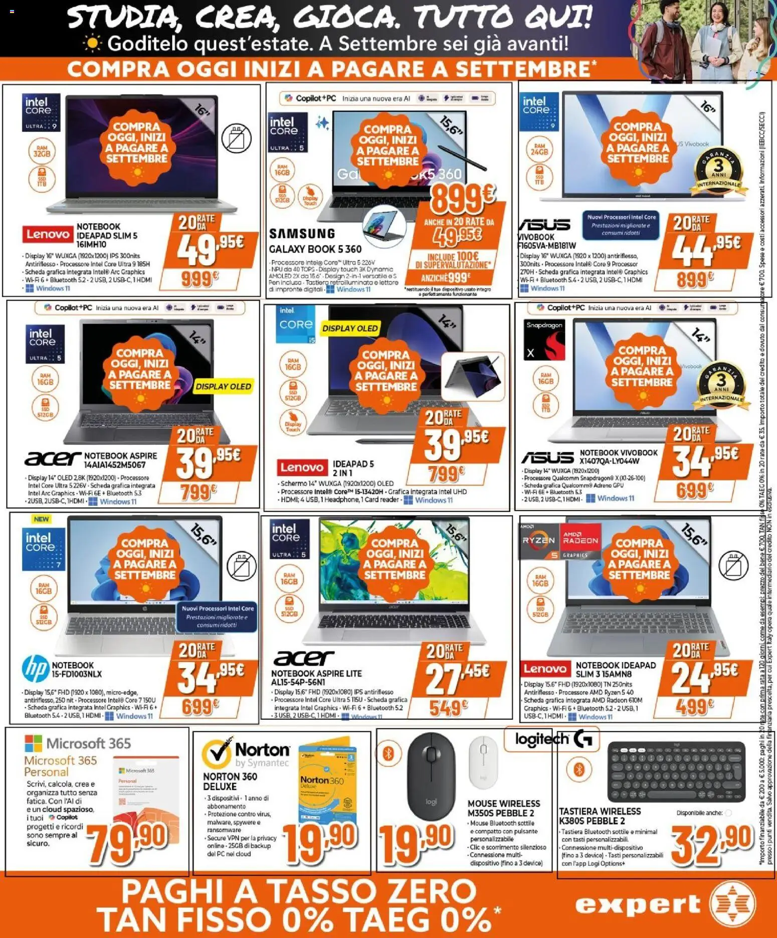 Volantino Expert del 04.06.2026 | Pagina: 20 | Prodotti: Schermo, Notebook, Mouse, Tastiera