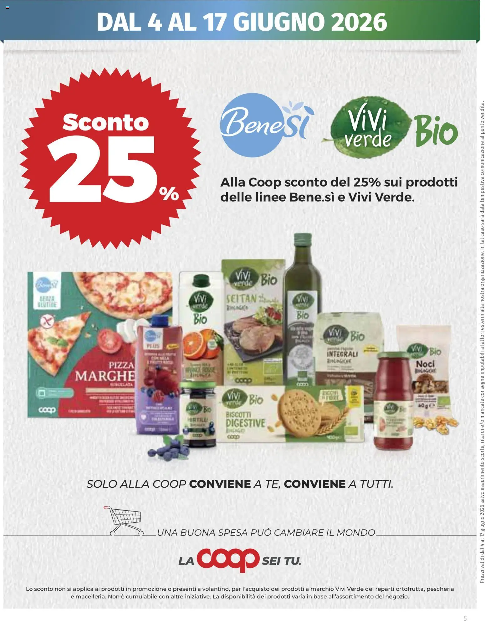 Volantino Ipercoop del 04.06.2026 | Pagina: 5 | Prodotti: Biscotti, Data, Mirtilli, Seitan