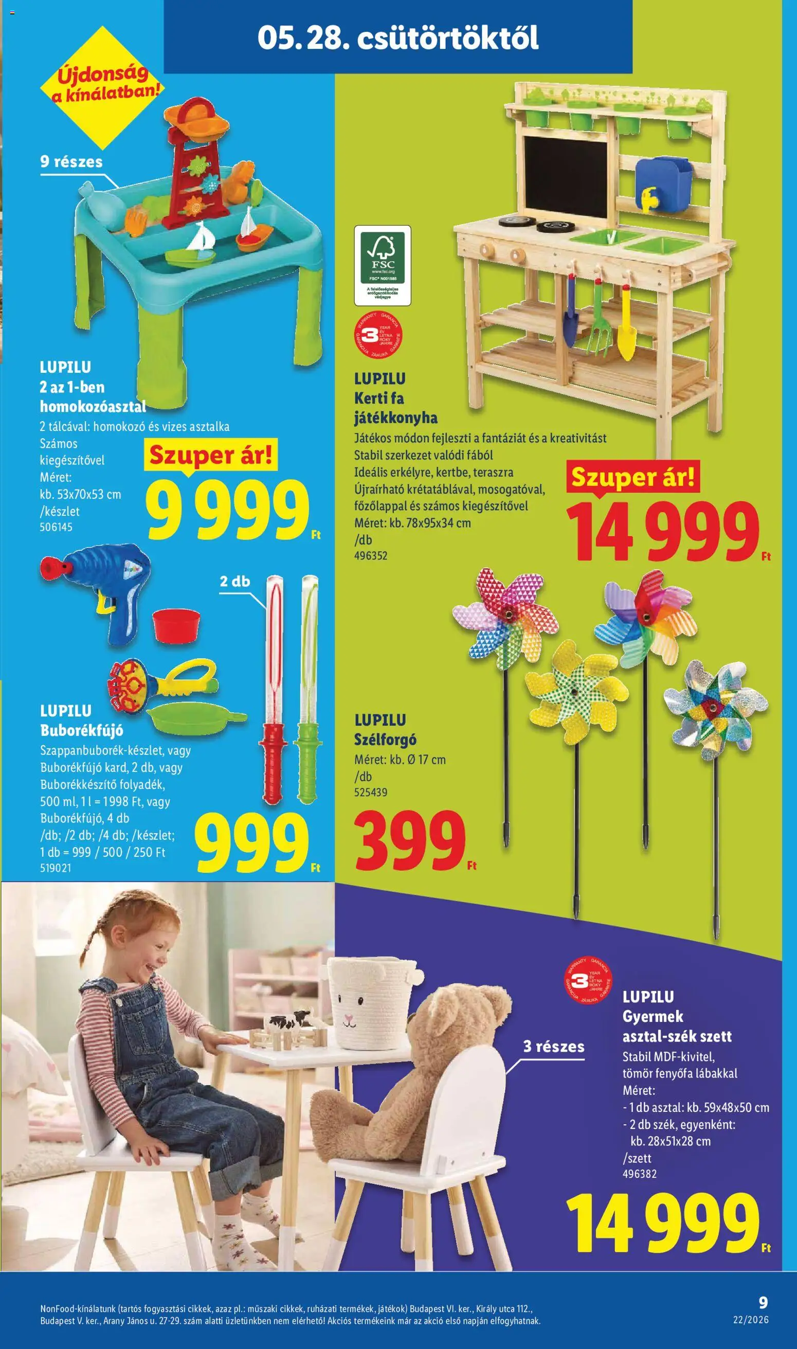 Lidl akciós ujság - amely érvényes a következő dátumtól: 28.05.2026 | Oldal: 9