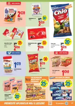 E.leclerc katalog akcije – veljaven od 28.10.2026 | Stran: 27 | Izdelki: Slani krekerji, Rogljički, Cips, Krompir