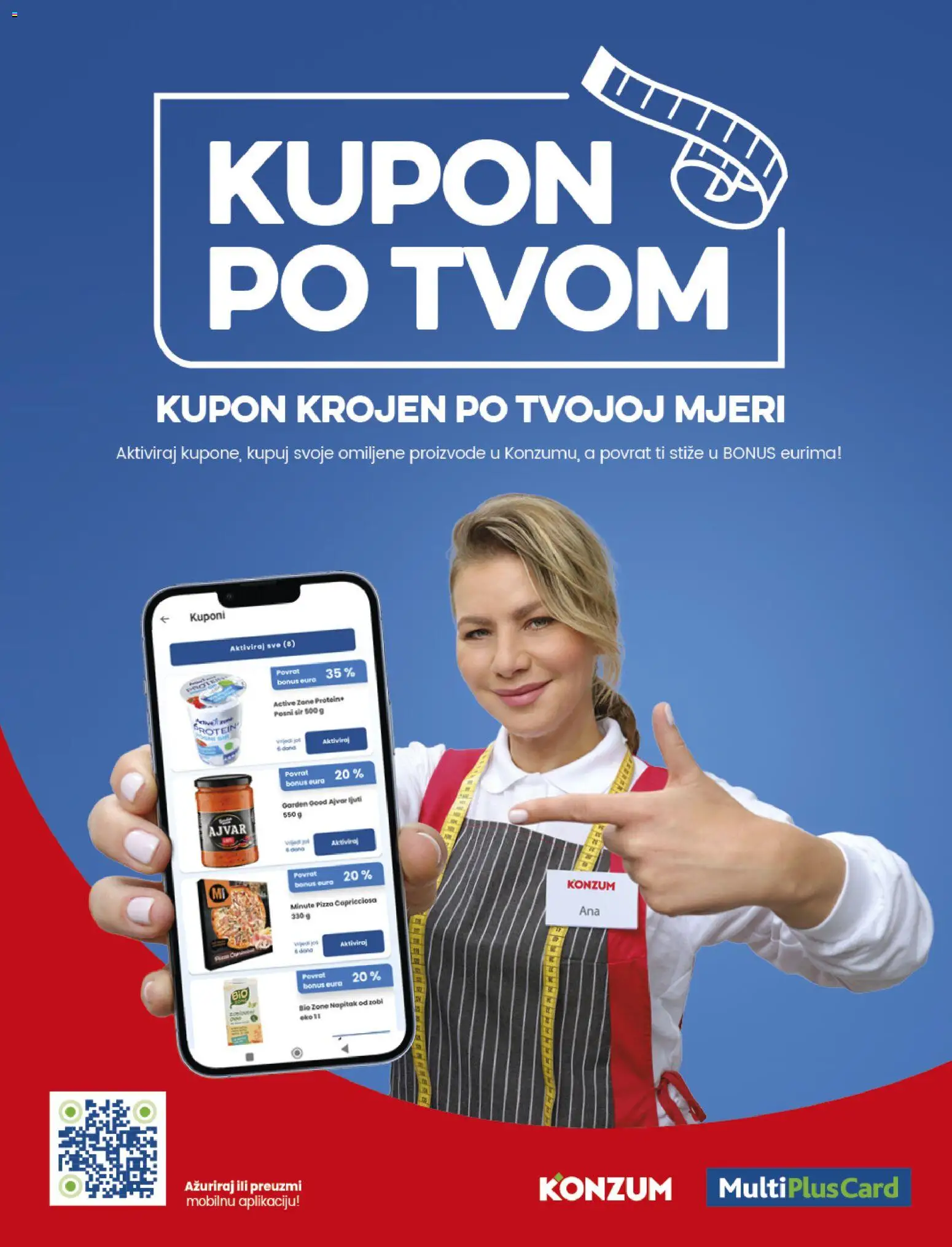 Konzum HR akciós ujság - amely érvényes a következő dátumtól: 2026.09.16. | Oldal: 6 | Termékek: Ajvár, Protein, Pizza