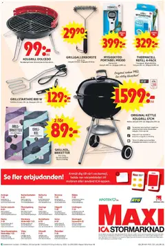 ICA Maxi  erbjudanden - Förhandsvisning av reklamblad från butik ICA Maxi aktuell från 22/06/2026 | Sida: 17 | Produkter: Termometer, Briketter, Papper, Spel