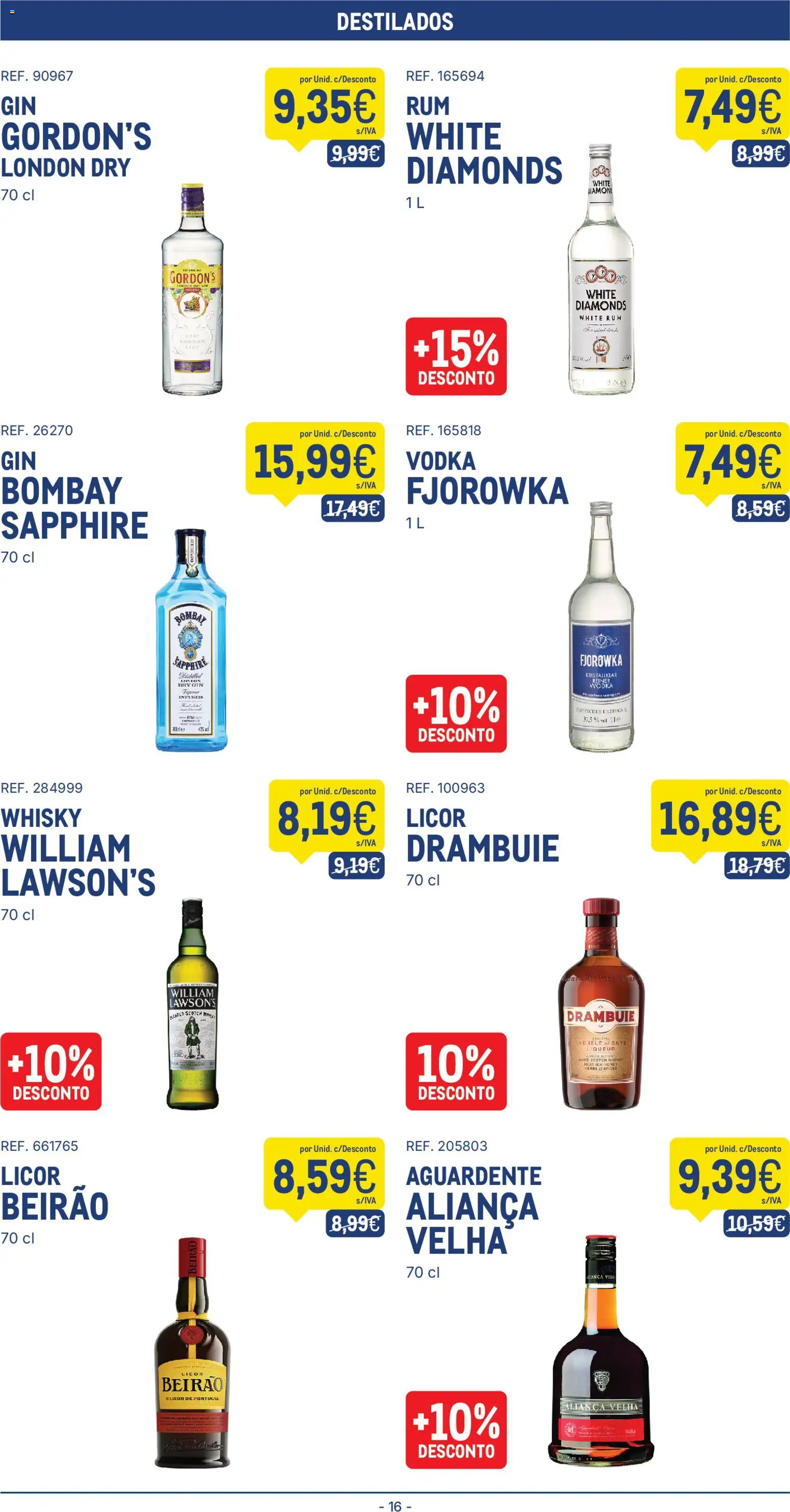 Makro folheto │ válido de 09.06.2026 | Página: 16 | Produtos: Aliança, Licor, Gin, Vodka