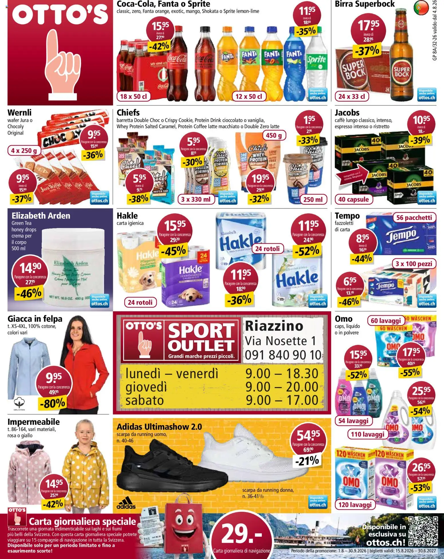 Otto's aktionen IT – gültig ab 04.08.2026 | Seite: 1 | Produkte: Jura, Coca Cola, Fanta, Sprite
