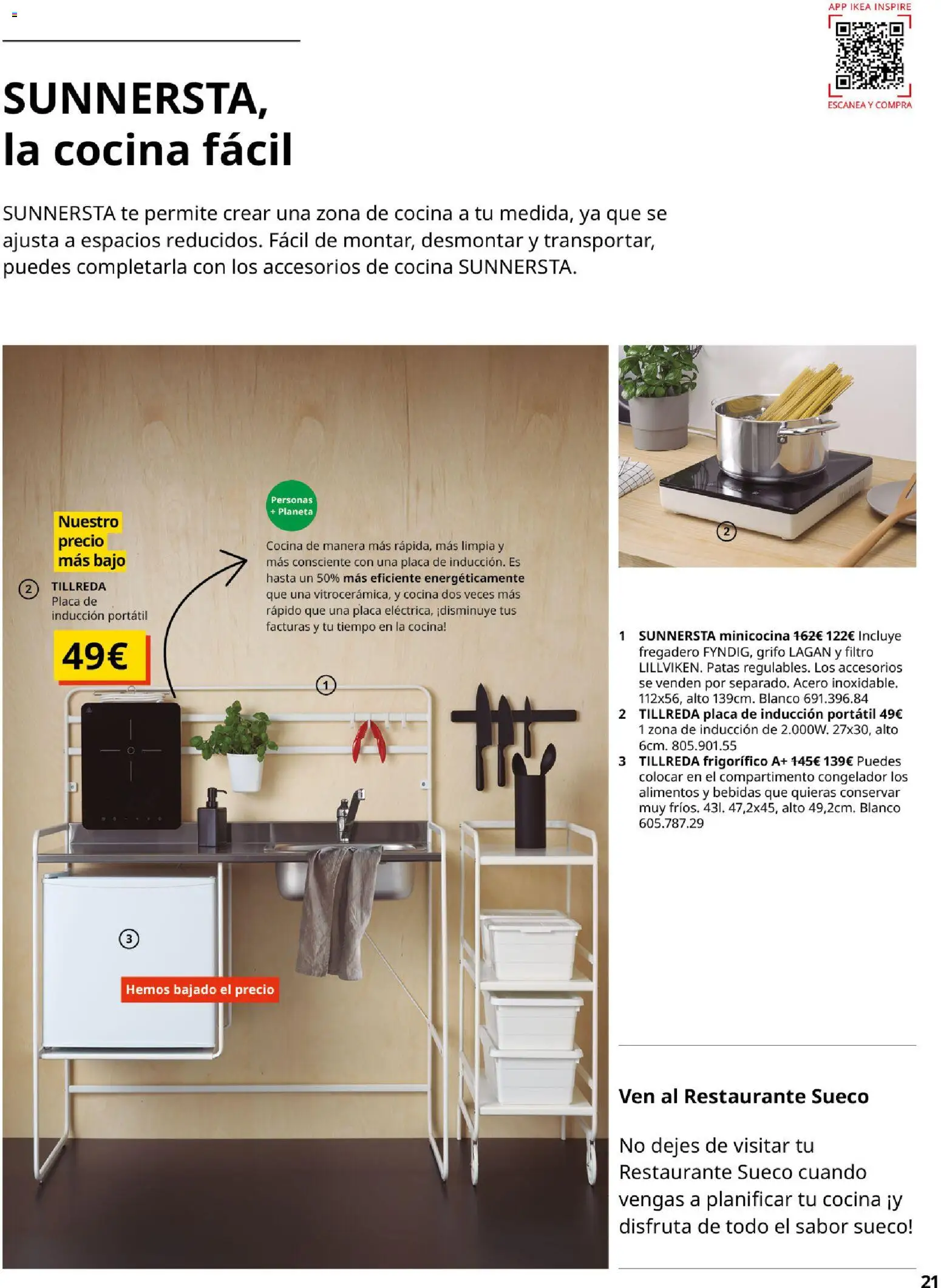 Catálogo IKEA Cocinas │ válido desde el 01/02/2026 | Página: 21 | Productos: Fregadero, Portátil, Congelador, Cocina