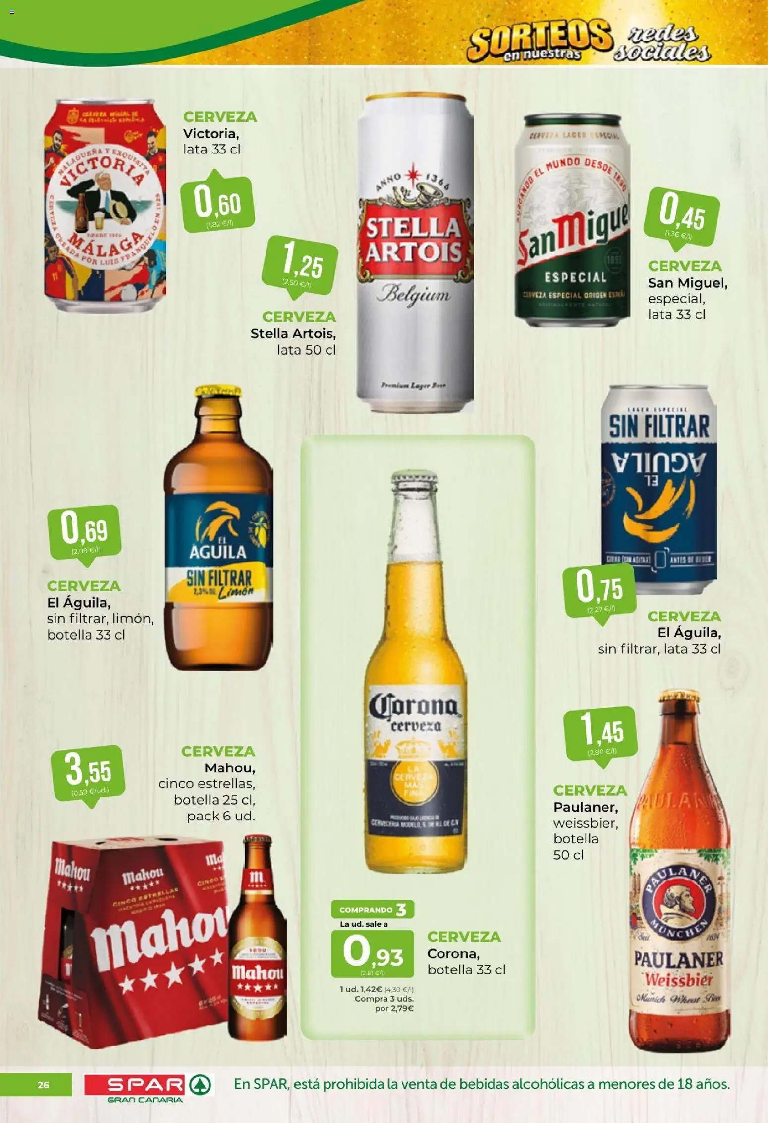 Spar - folleto │ válido desde el 16/10/2026 | Página: 26 | Productos: Cerveza, Bebidas