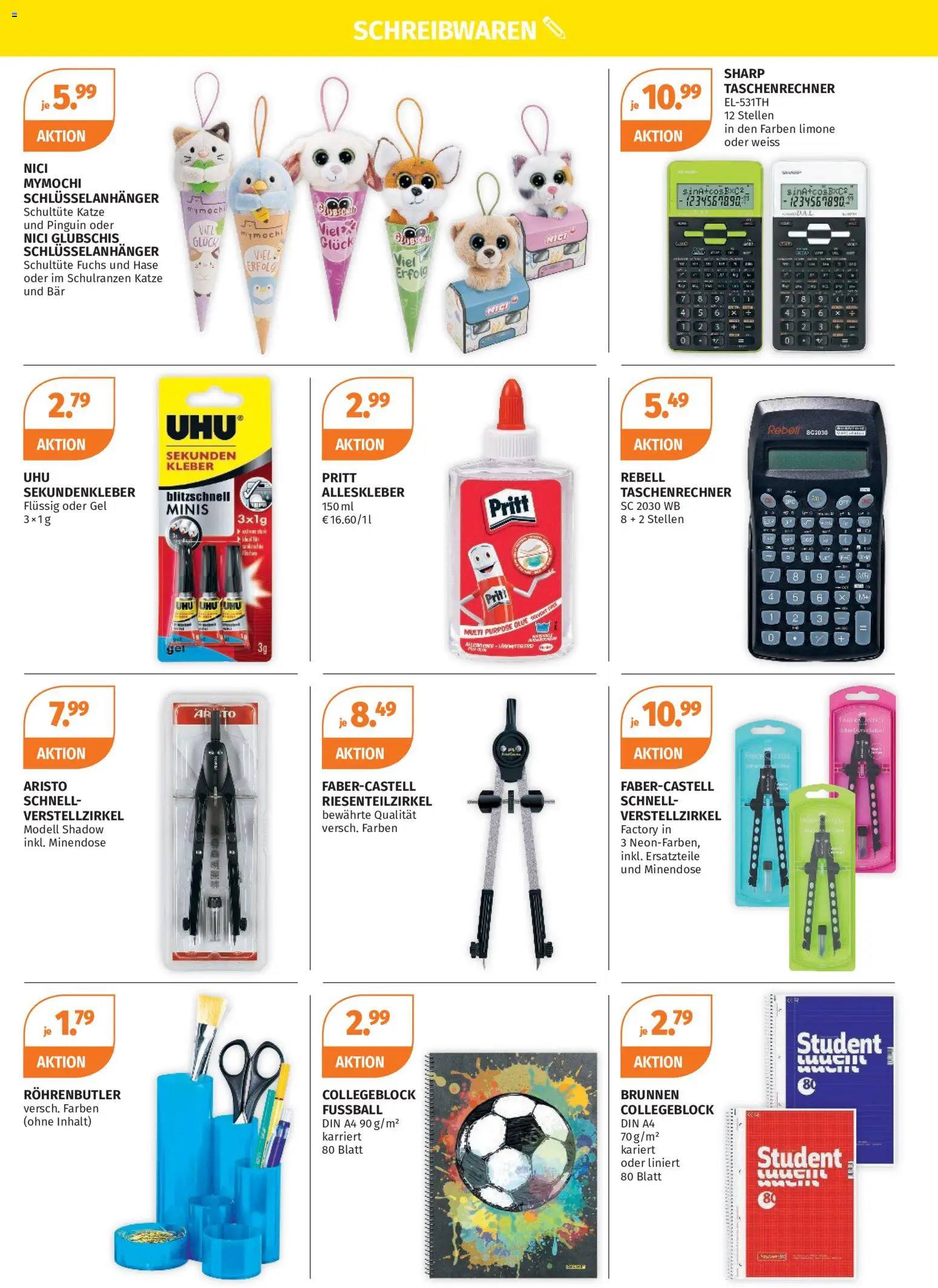 Müller Die Schule ruft – gültig ab 15.06.2026 | Seite: 7 | Produkte: Taschenrechner, Fußball, Notebook