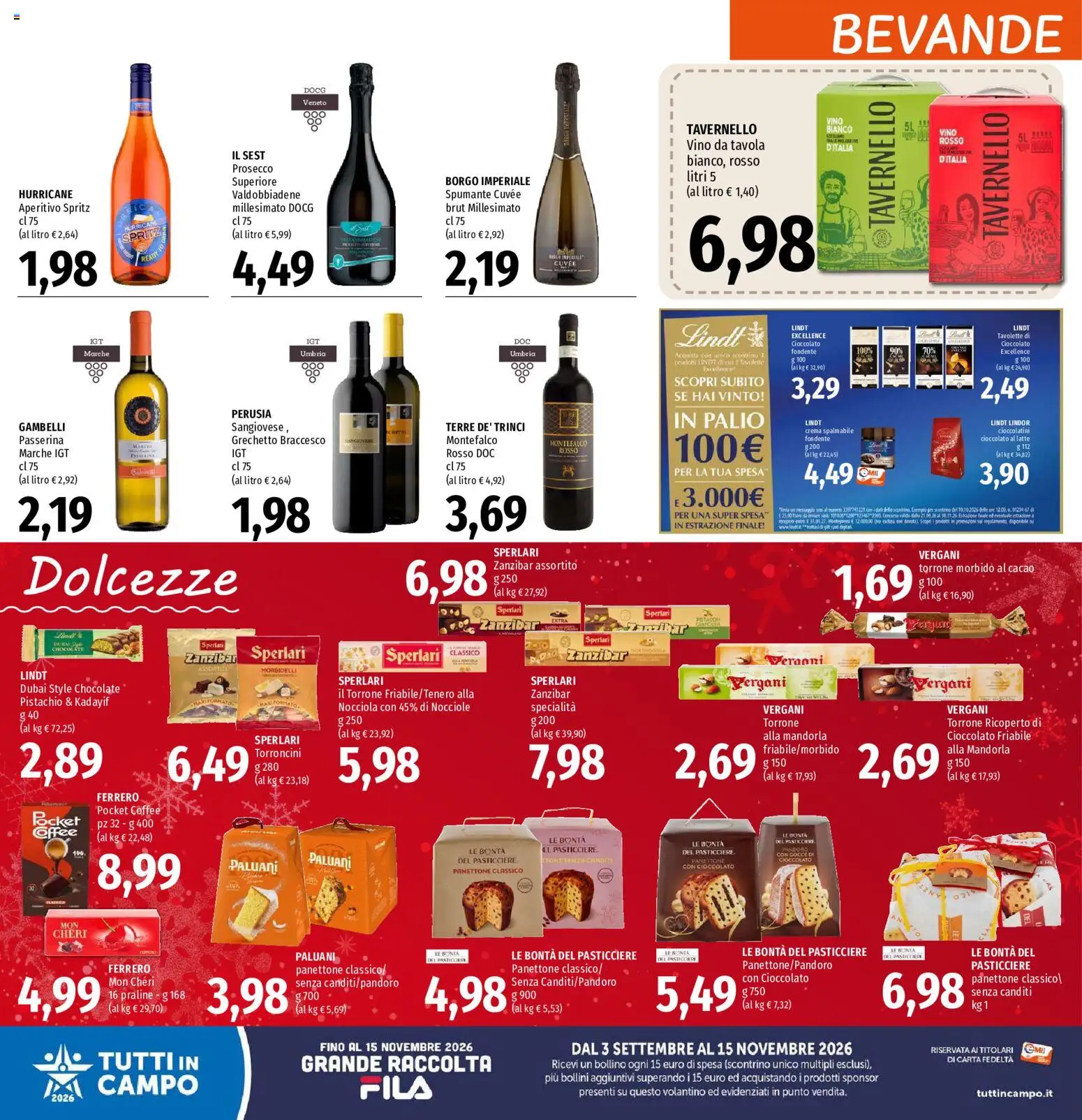 Volantino EMI del 29/10/2026 | Pagina: 20 | Prodotti: Prosecco, Mandorla, Latte, Spumante