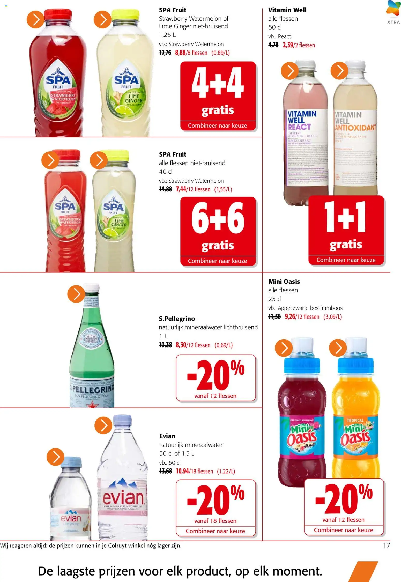 {H1} | Pagina: 17 | Producten: Fruit, Mineraalwater