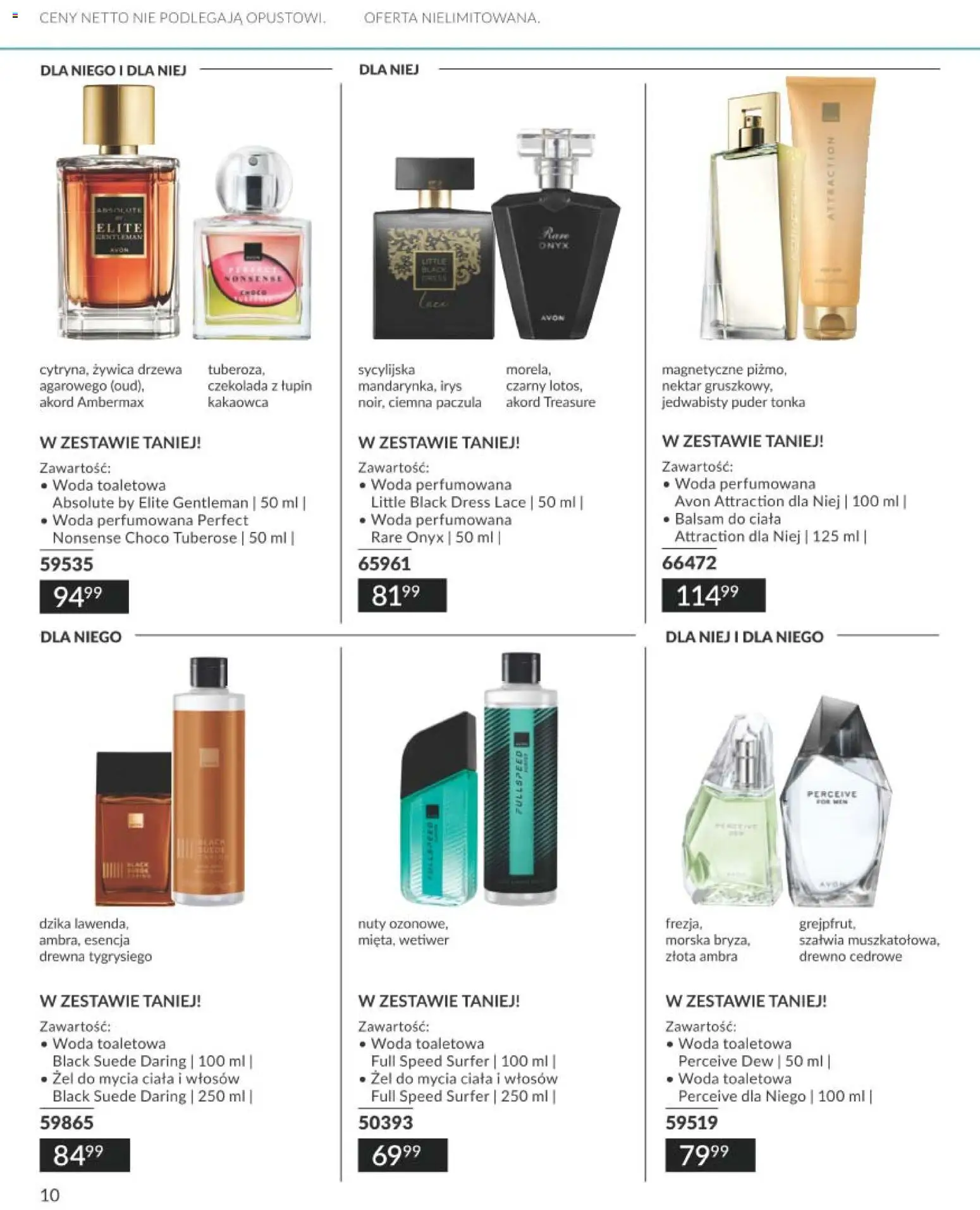 Avon Katalog Focus 10 2026 od 30.09.2026 | Strona: 10 | Produkty: Balsam do ciała, Woda toaletowa, Czekolada, Woda