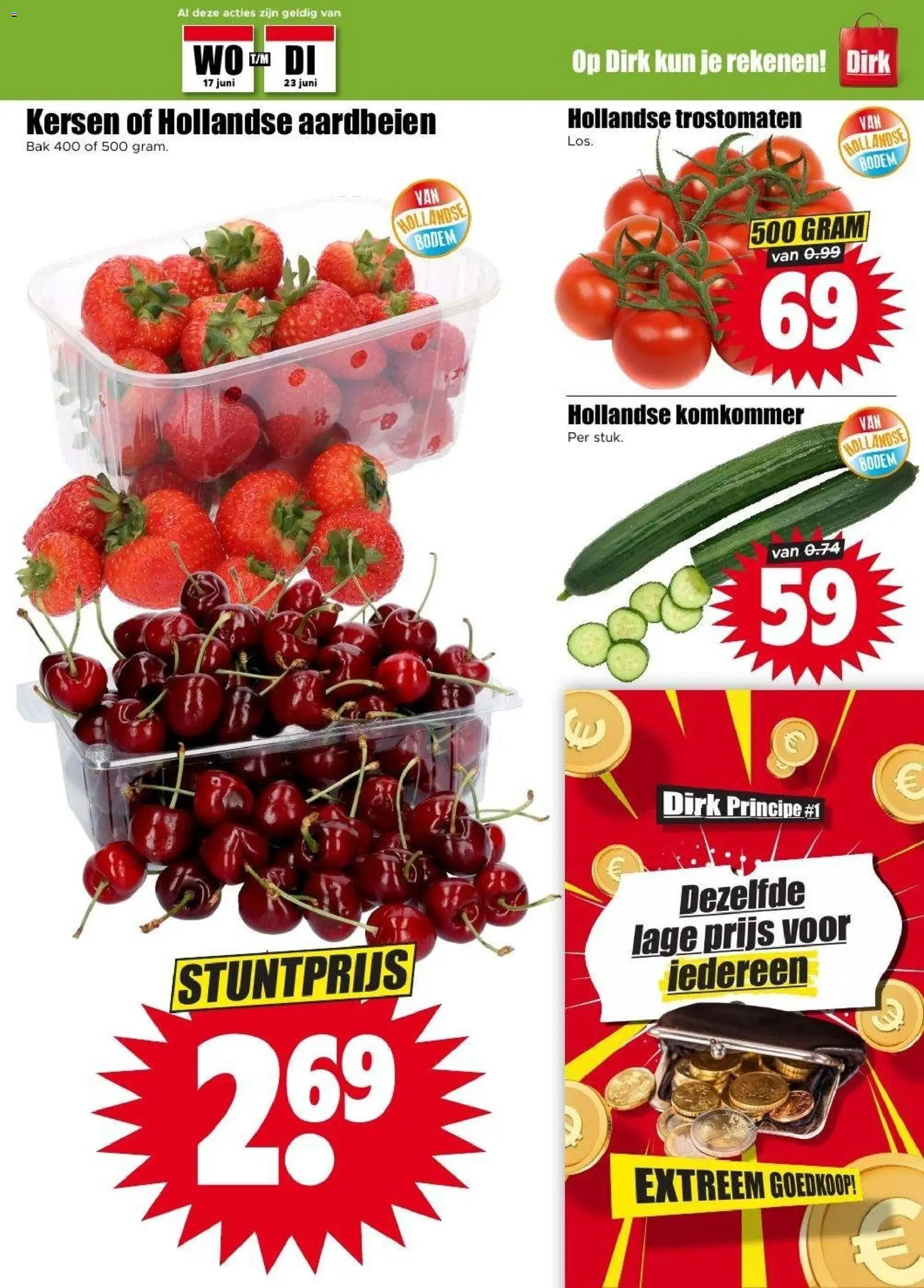 {H1} | Pagina: 3 | Producten: Aardbeien, Kersen, Komkommer