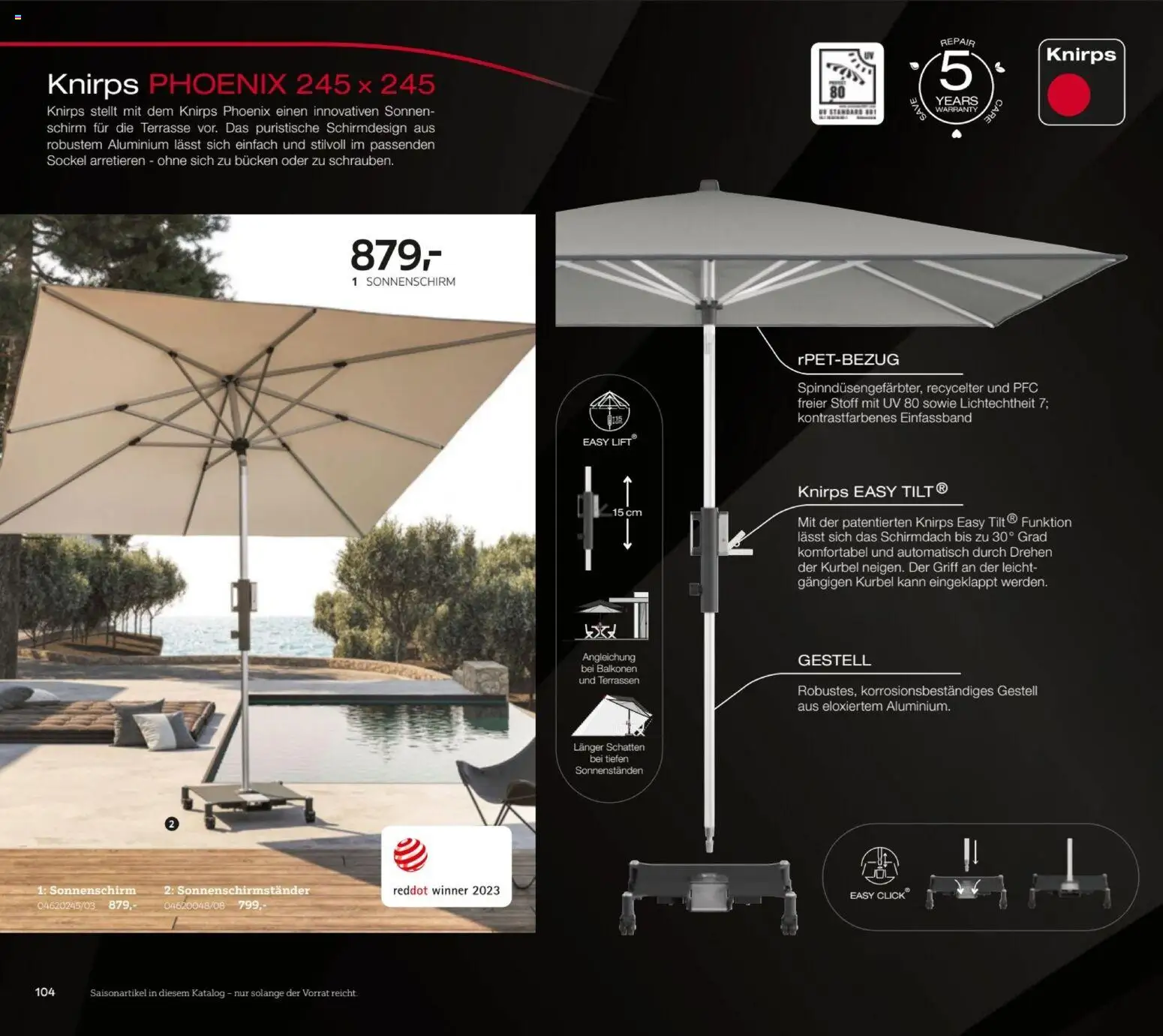 XXXL Lutz My Home Garten – gültig ab 23.02.2026 | Seite: 104 | Produkte: Sonnenschirm