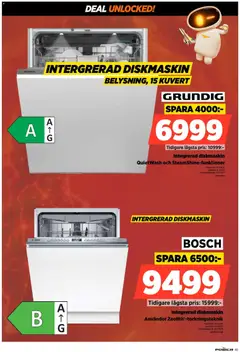 Power erbjudanden - Förhandsvisning av reklamblad från butik Power aktuell från 27/02/2026 | Sida: 49 | Produkter: Diskmaskin, Kuvert