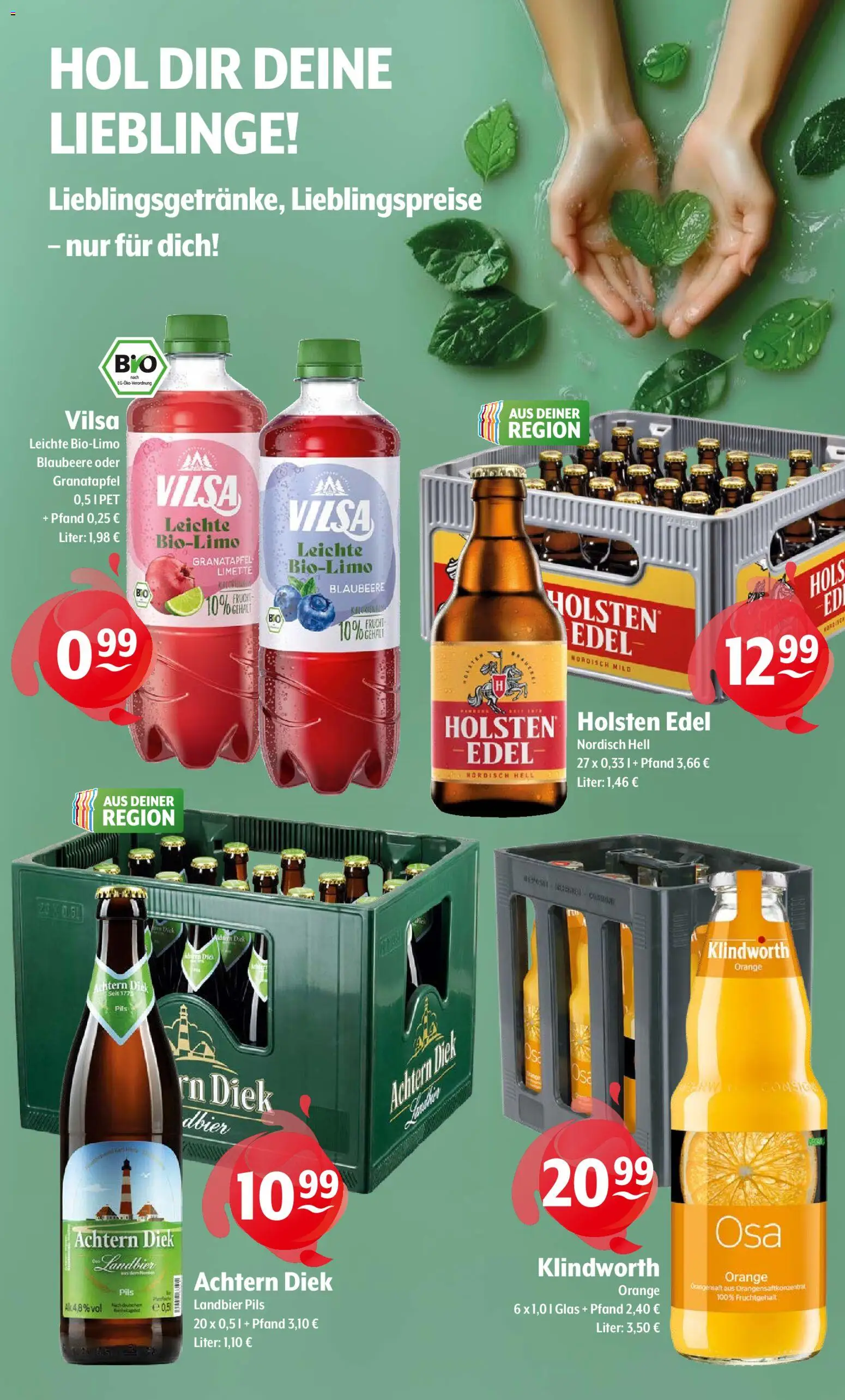 Getränke Hoffmann - Hamburg – gültig ab 04.05.2026 | Seite: 9 | Produkte: Granatapfel, Pils, Holsten, Orangensaft
