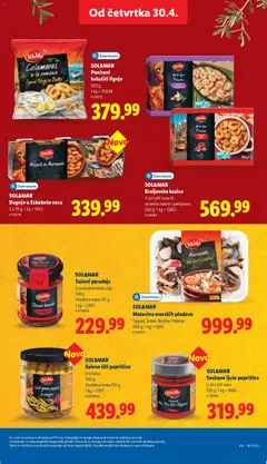 Sušeni paradajz, U suncokretovom ulju 190 g, Oceđena masa 110 g - pregled Lidl kataloga - važi od 30.04.2026 | Strana: 57