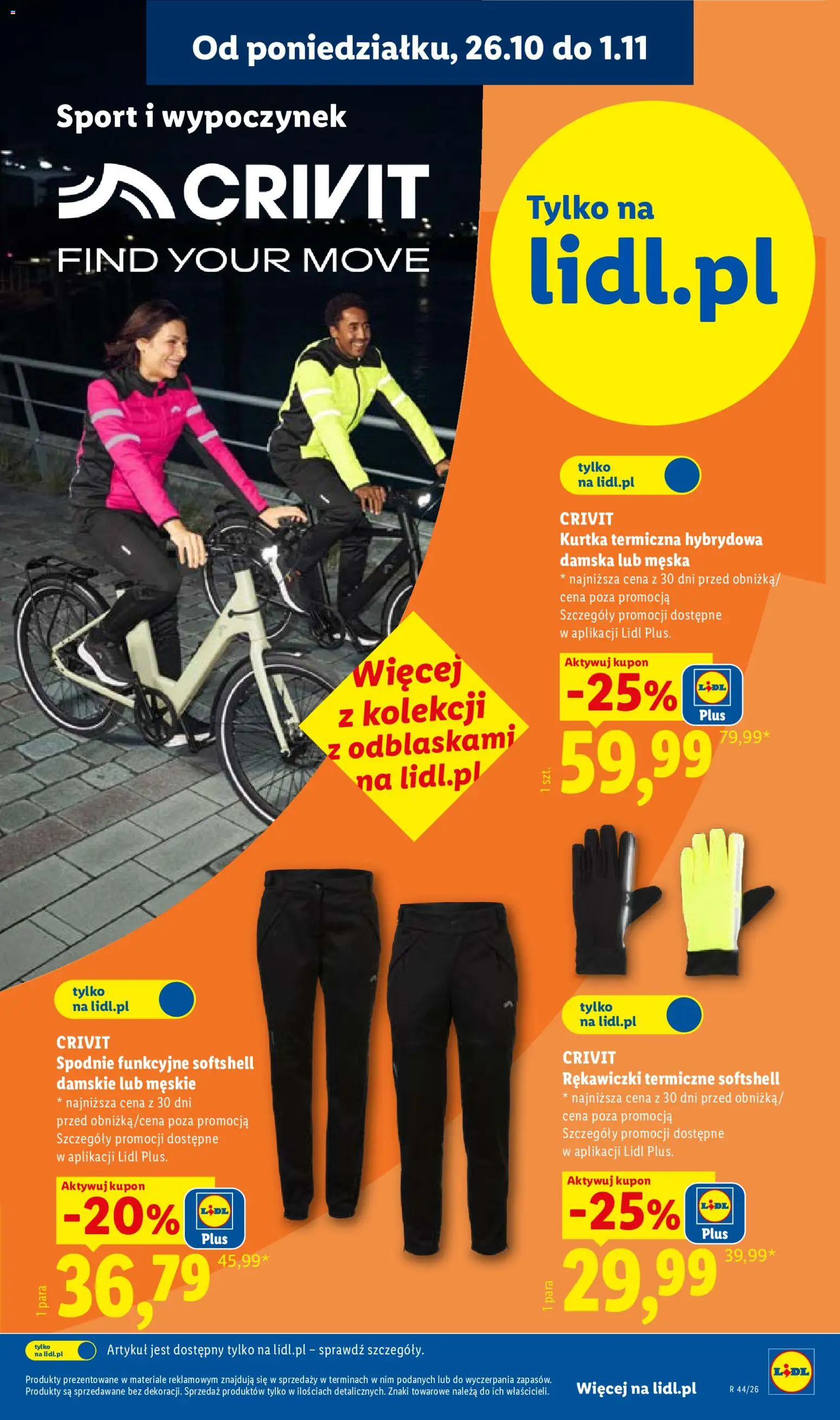 Lidl Katalog od 26.10.2026 | Strona: 9 | Produkty: Kurtka, Spodnie, Rękawiczki