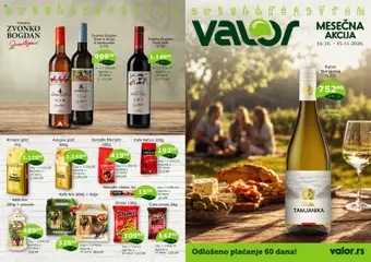 Valor katalog - pregled Valor kataloga - važi od 16.10.2026