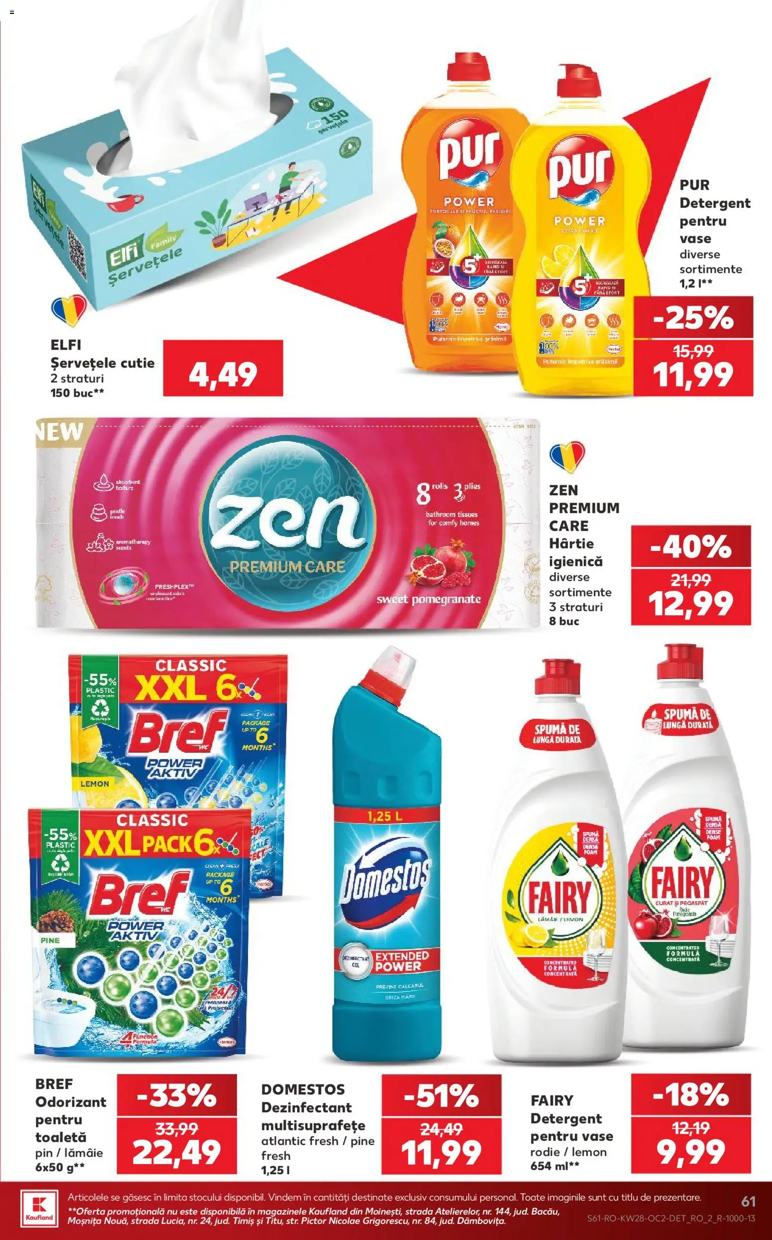 Noul catalog Kaufland – valabil de la 08.07.2026 | Pagină: 61 | Produse: Cutie, Toaletă, Detergent, Lămâie