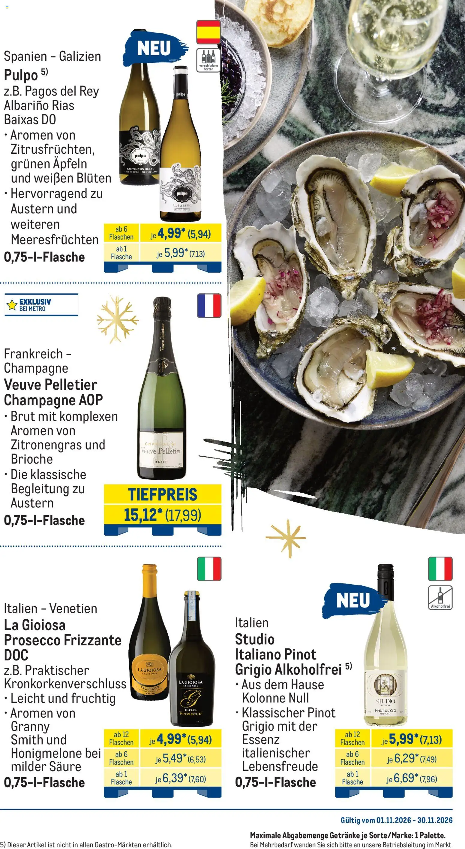 Metro Monats-Menü – gültig ab 01.11.2026 | Seite: 18 | Produkte: Zitronengras, Honigmelone, Prosecco