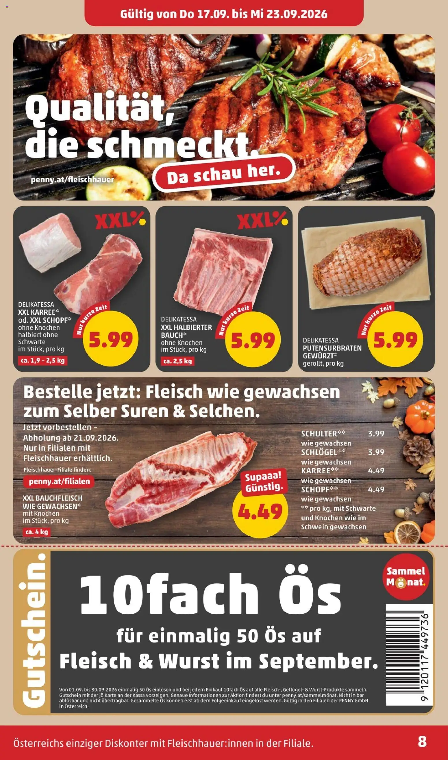 Penny Markt - Flugblatt gültig ab 17.09.2026 | Seite: 8