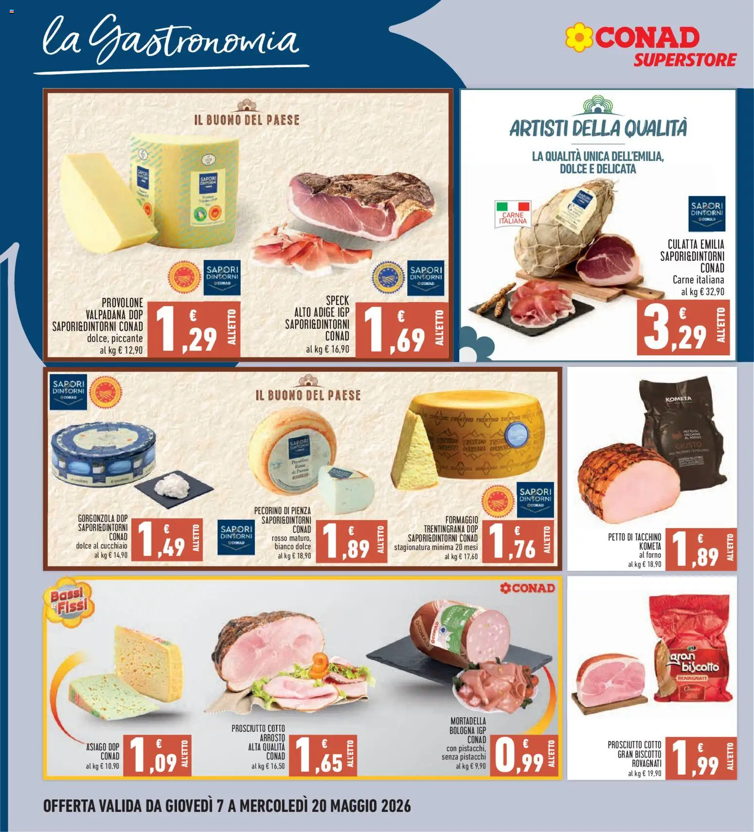 Volantino Conad del 07.05.2026 | Pagina: 12 | Prodotti: Speck, Arrosto, Provolone, Formaggio