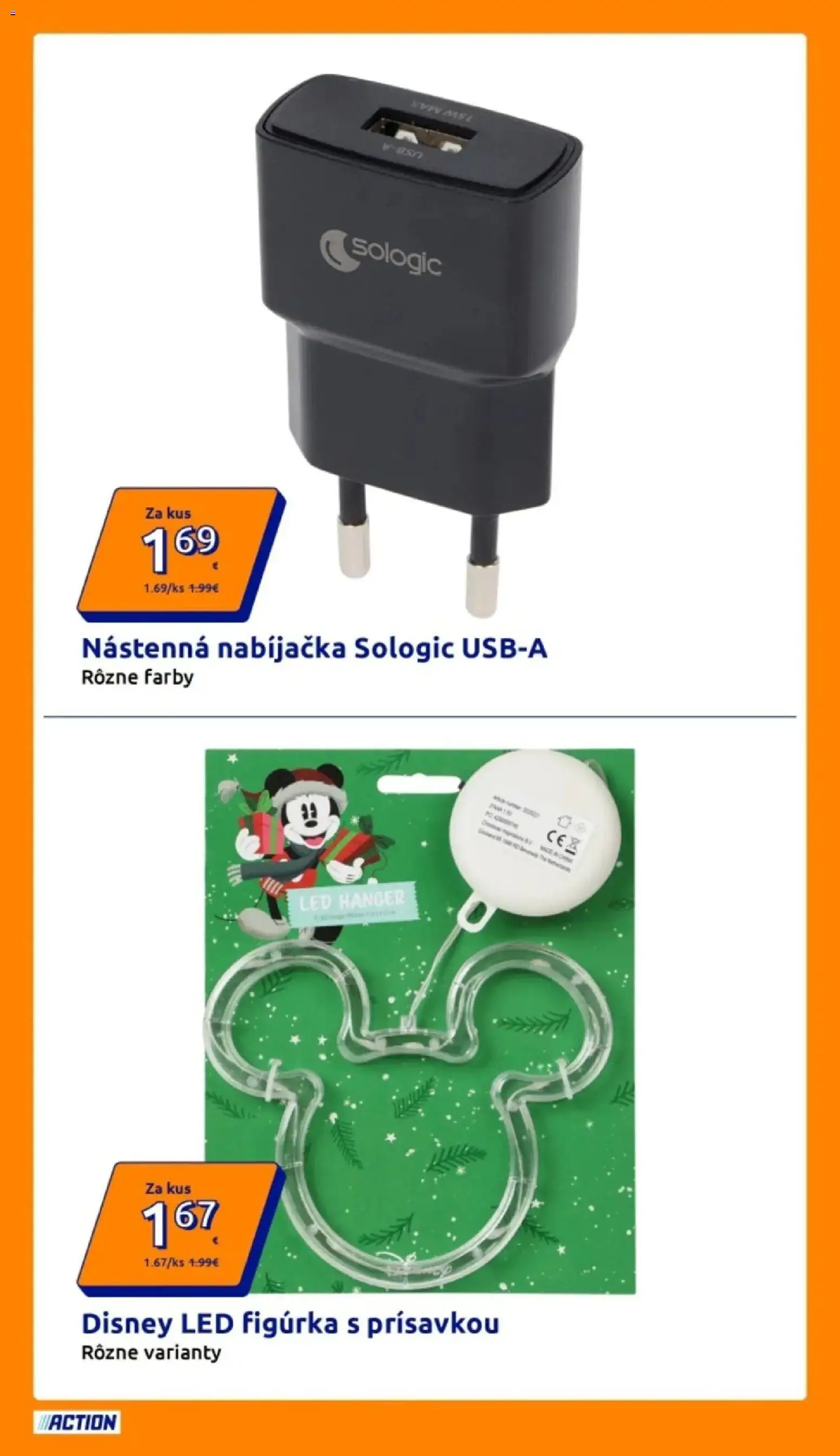 Nové Action akcie – leták je platný od 21.10.2026 | Strana: 12 | Produkty: Nabíjačka, Led