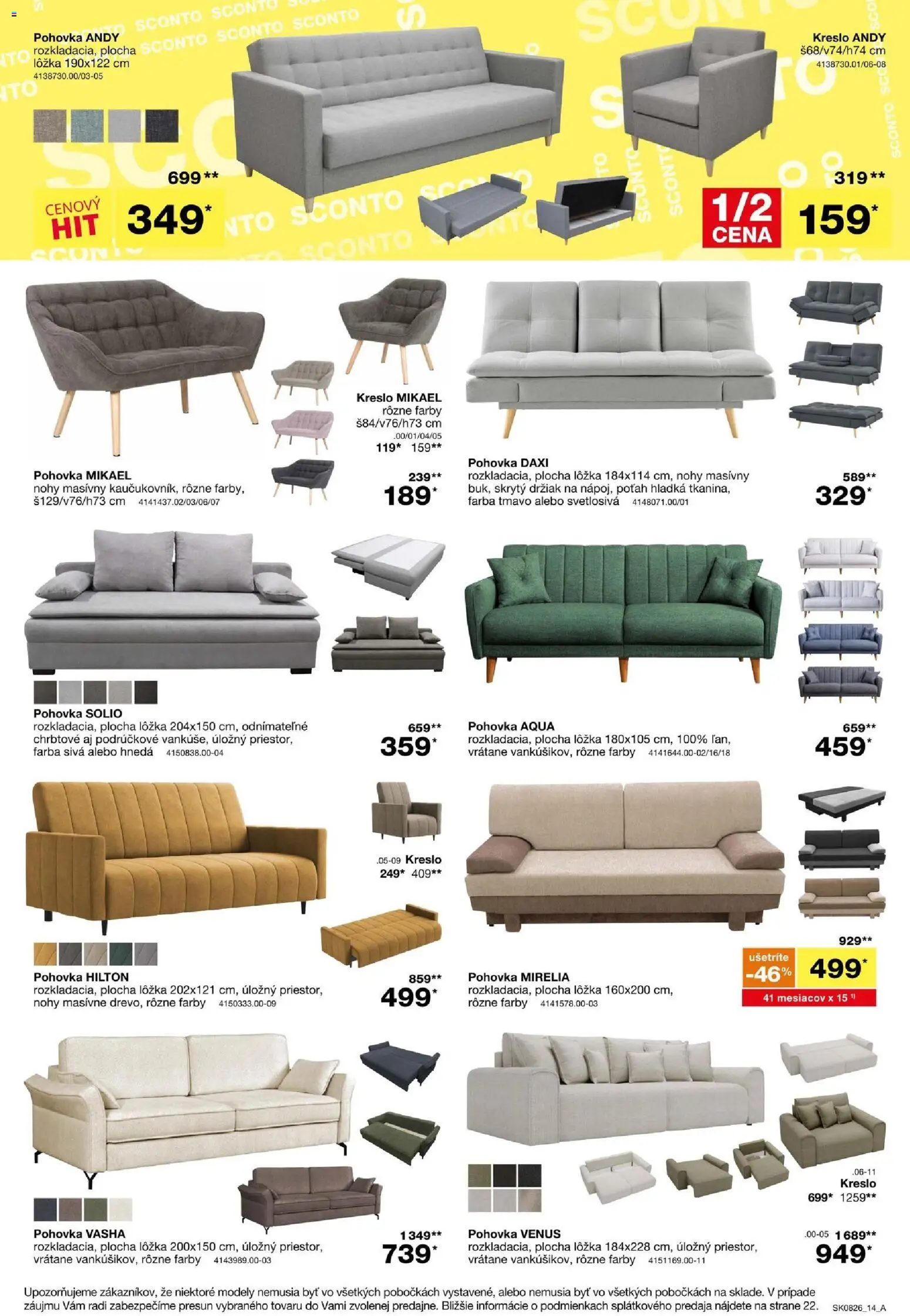 Nové Sconto nábytok akcie – leták je platný od 17.06.2026 | Strana: 14