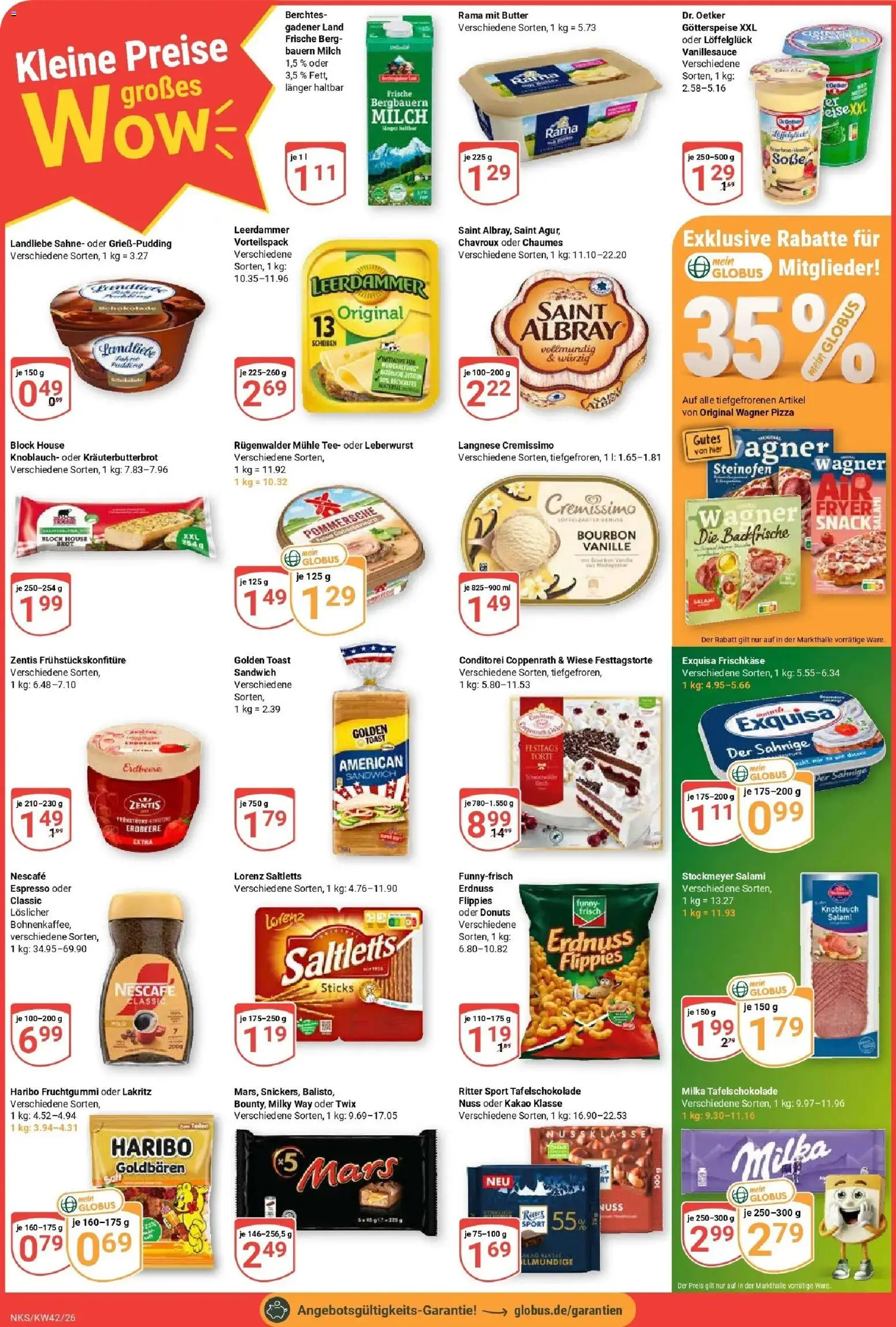 Globus Prospekt Neunkirchen (ab 12.10.2026) » Angebote online | Seite: 2 | Produkte: Haribo, Mars, Salami, Frischkase