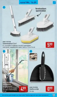Stoffer en blik, Per stuk. - Voorbeeld van een folder van Aldi, geldig van 14-09-2026 | Pagina: 39 | Producten: Stoffer