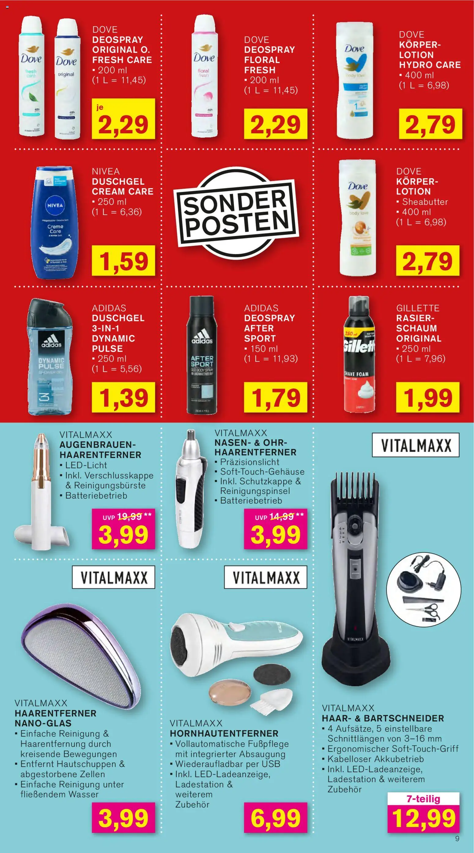 KODi Prospekt 	 – gültig ab 18.05.2026 | Seite: 9 | Produkte: Creme, Duschgel, Shower Gel, Deospray
