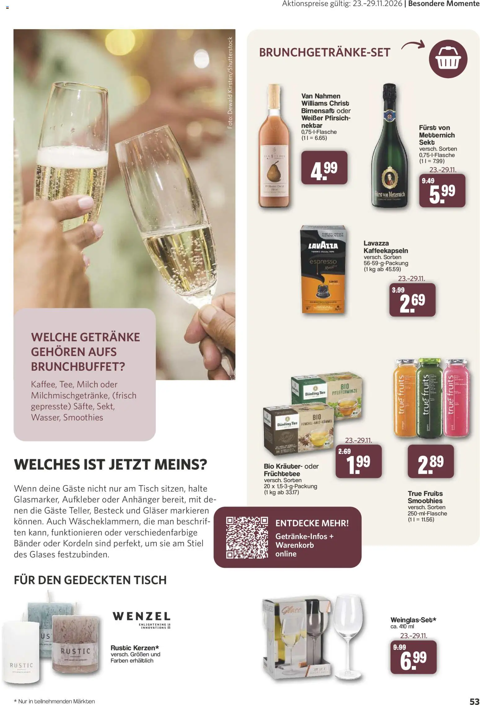 Famila Nordwest myTime November 2026 – gültig ab 26.10.2026 | Seite: 53 | Produkte: Milch, Früchtetee, Pfirsich, Tee