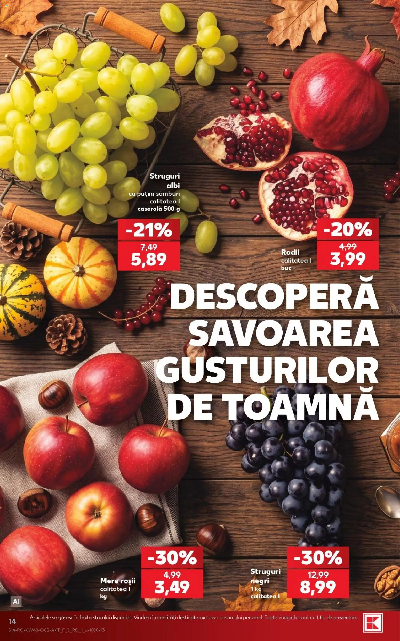 Kaufland RO akciós ujság - amely érvényes a következő dátumtól: 2026.09.30. | Oldal: 14