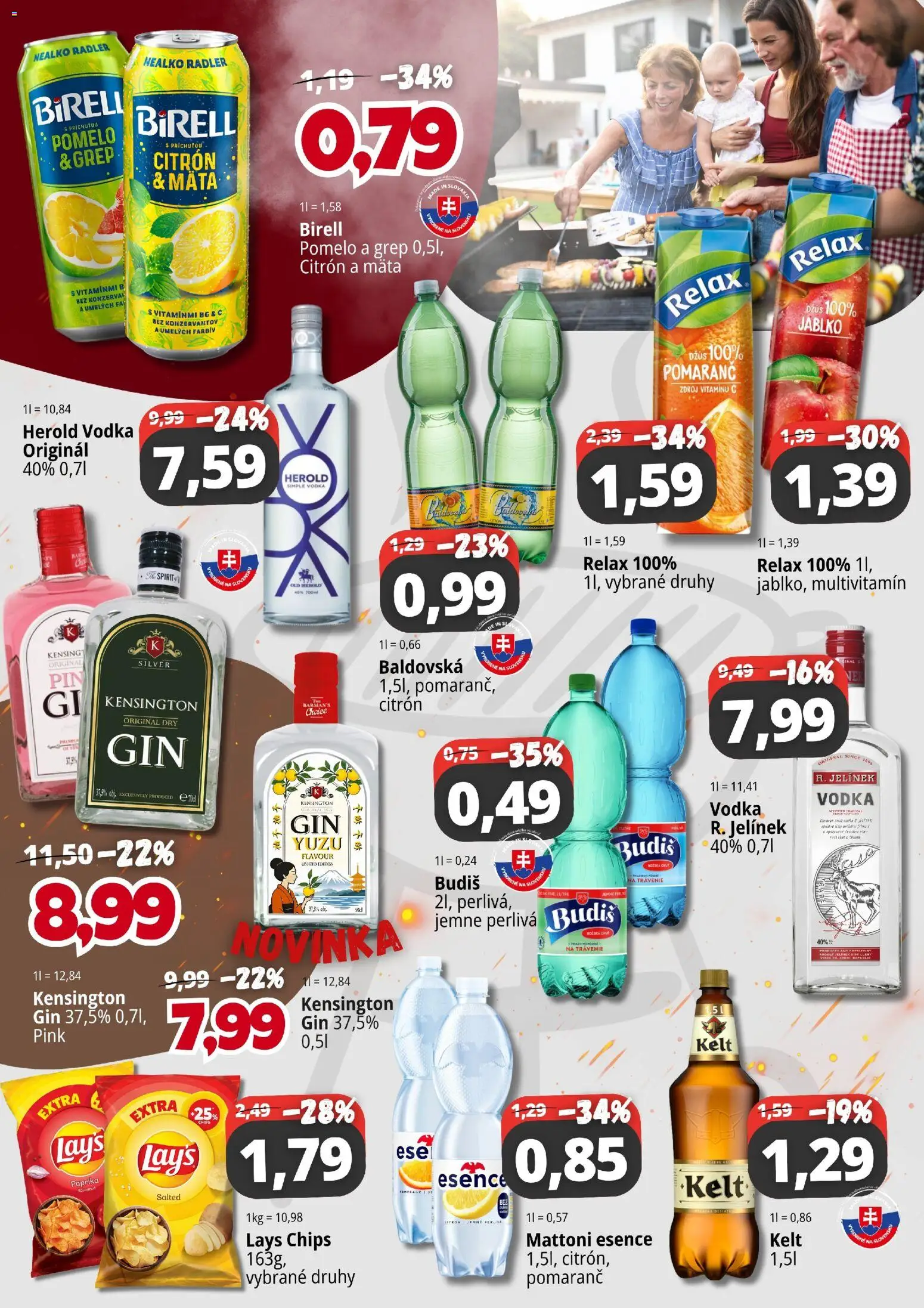 Nové CBA Komfos akcie – leták je platný od 01.06.2026 | Strana: 3 | Produkty: Budiš, Mattoni, Grep, Baldovská